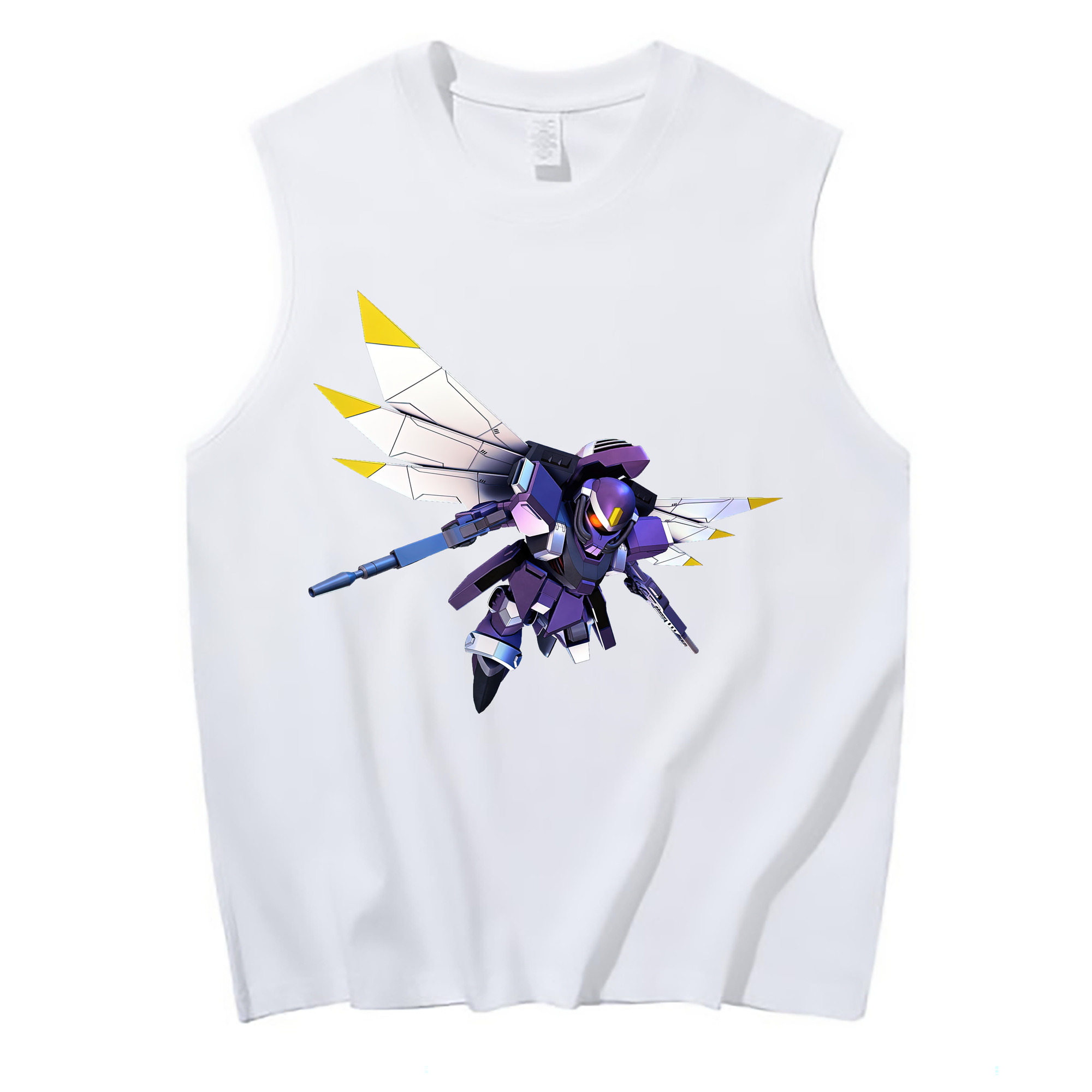 （画像用） 機動戦士ガンダム Mobile Suit Gundam コットン100％タンクトップ（フロントプリント）