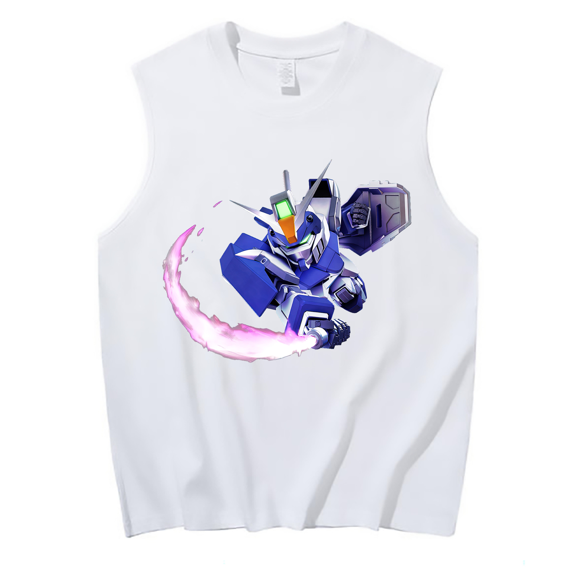 （画像用） 機動戦士ガンダム Mobile Suit Gundam コットン100％タンクトップ（フロントプリント）