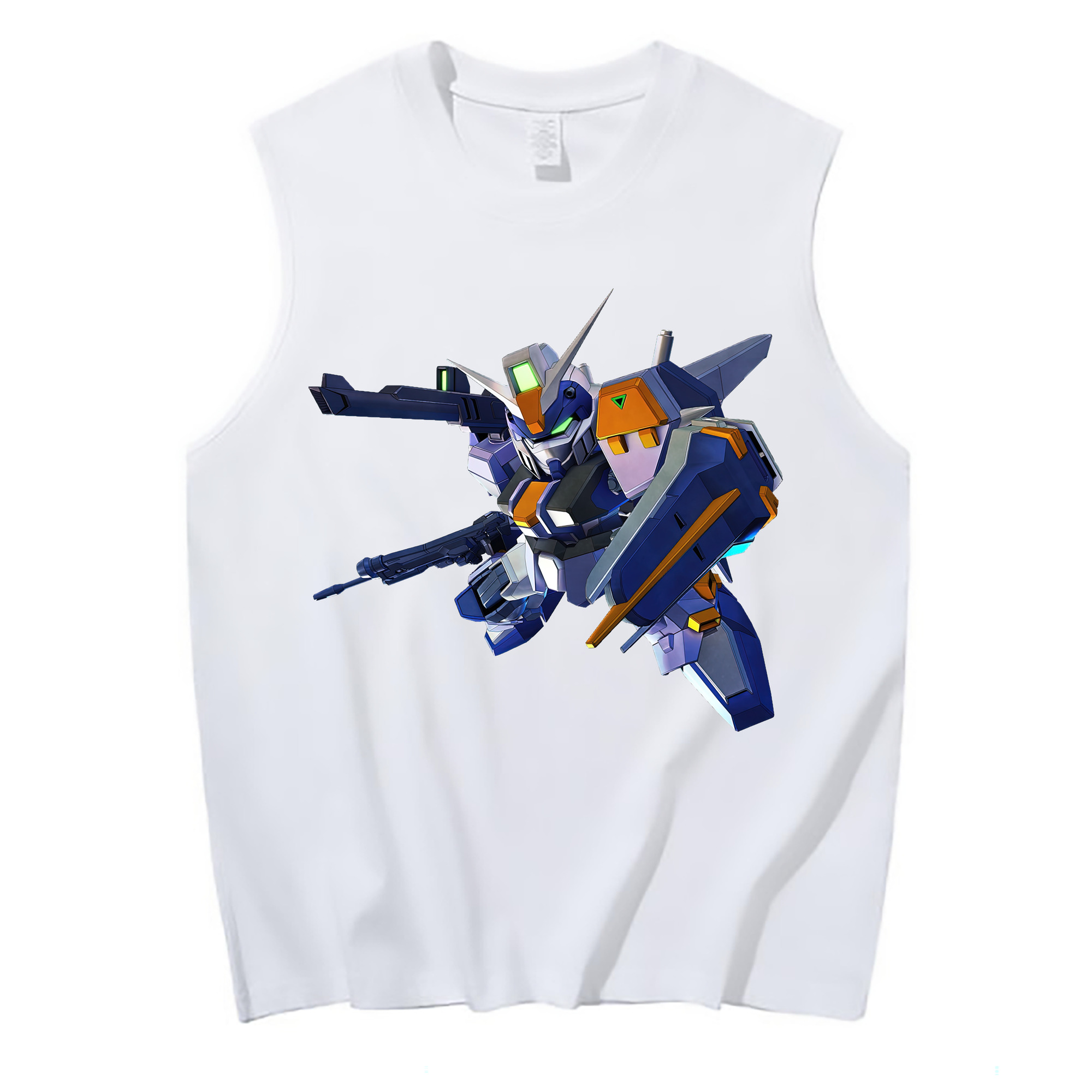 （画像用） 機動戦士ガンダム Mobile Suit Gundam コットン100％タンクトップ（フロントプリント）