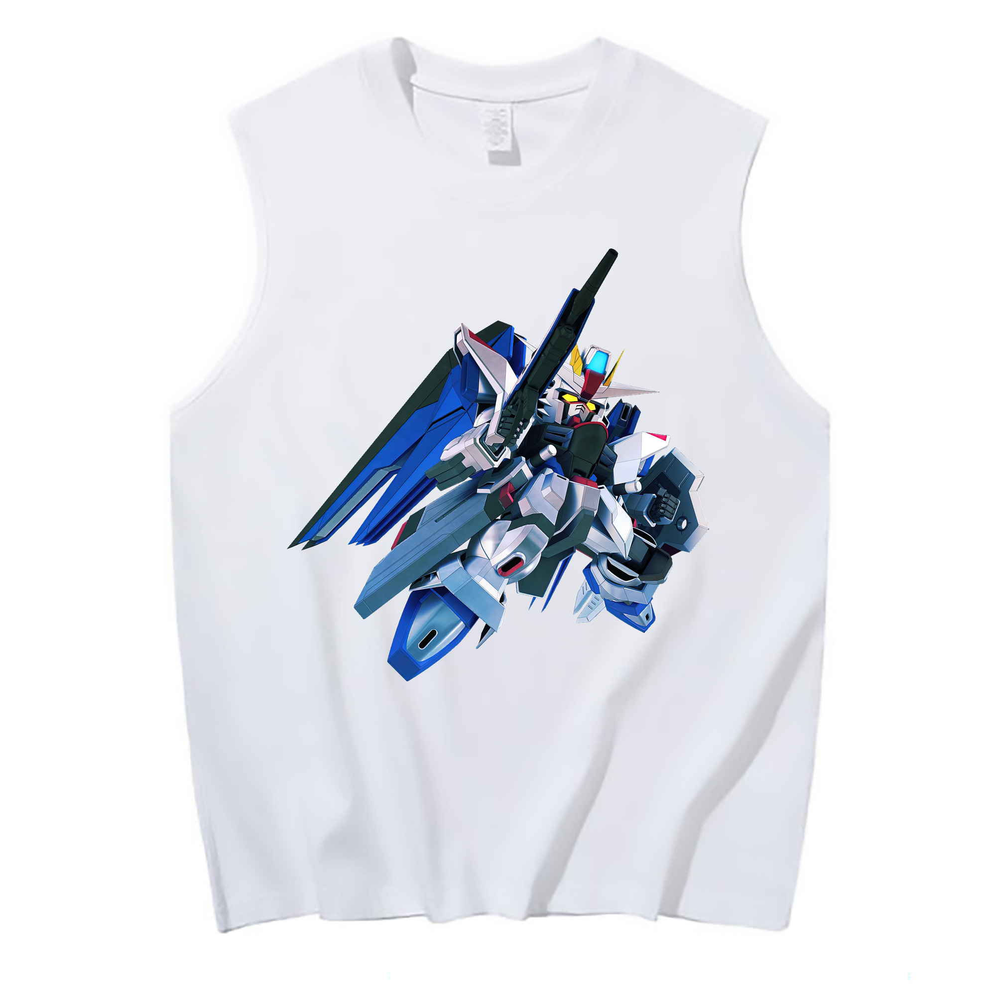 （画像用） 機動戦士ガンダム Mobile Suit Gundam コットン100％タンクトップ（フロントプリント）