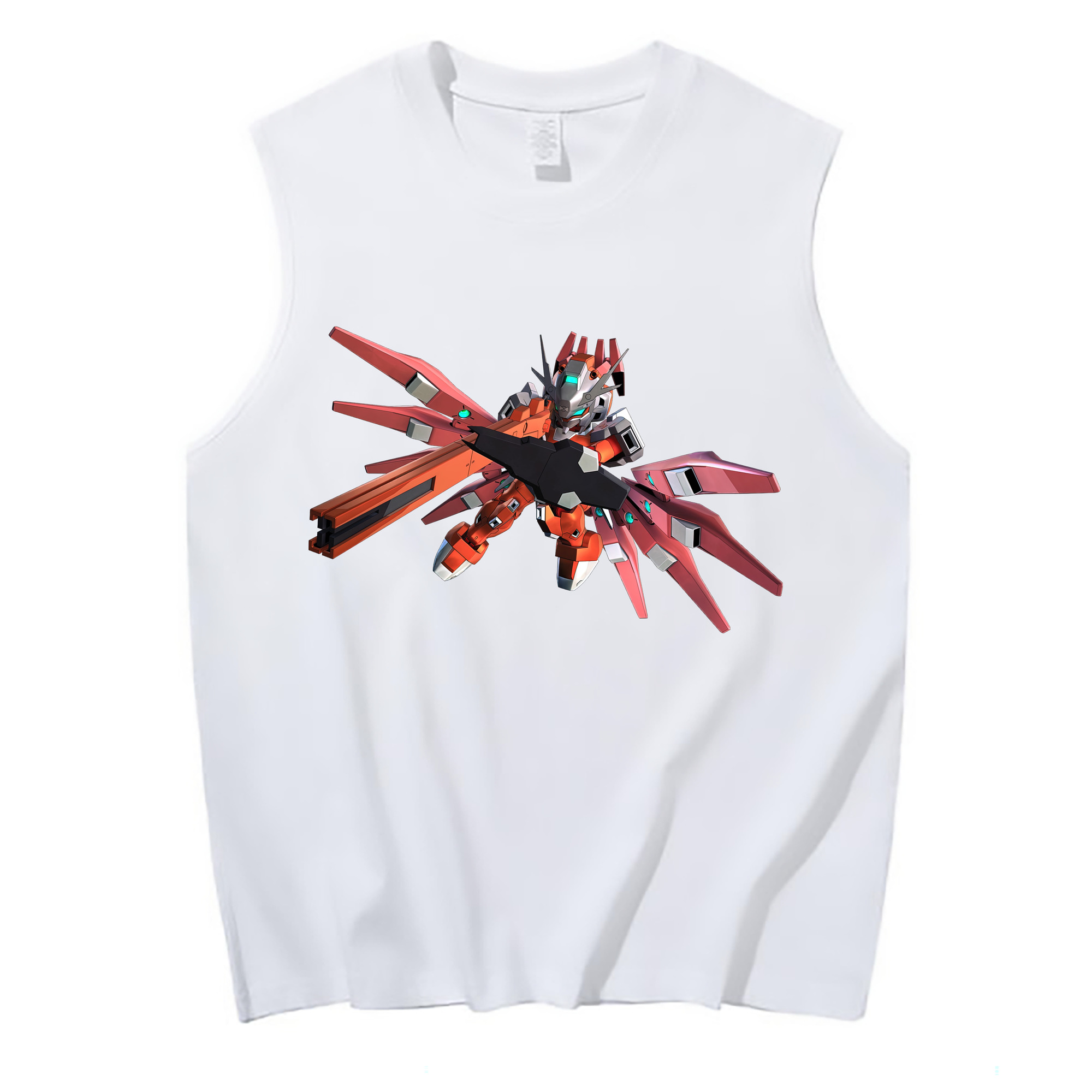 （画像用） 機動戦士ガンダム Mobile Suit Gundam コットン100％タンクトップ（フロントプリント）