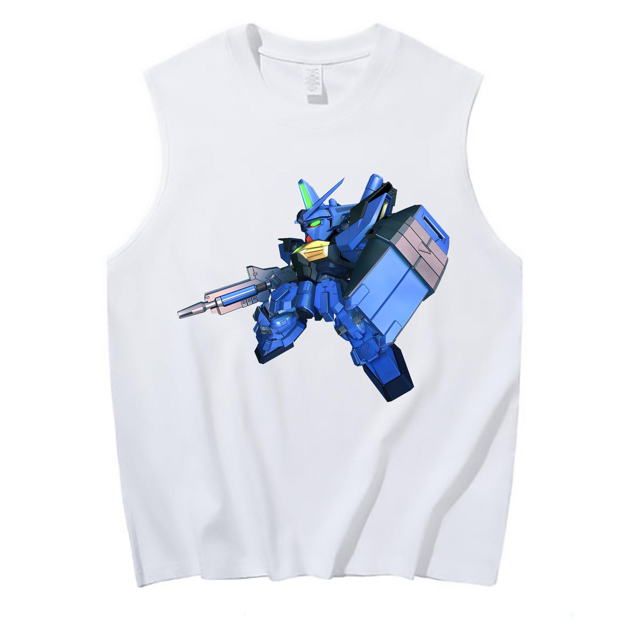 （画像用） 機動戦士ガンダム Mobile Suit Gundam コットン100％タンクトップ（フロントプリント）