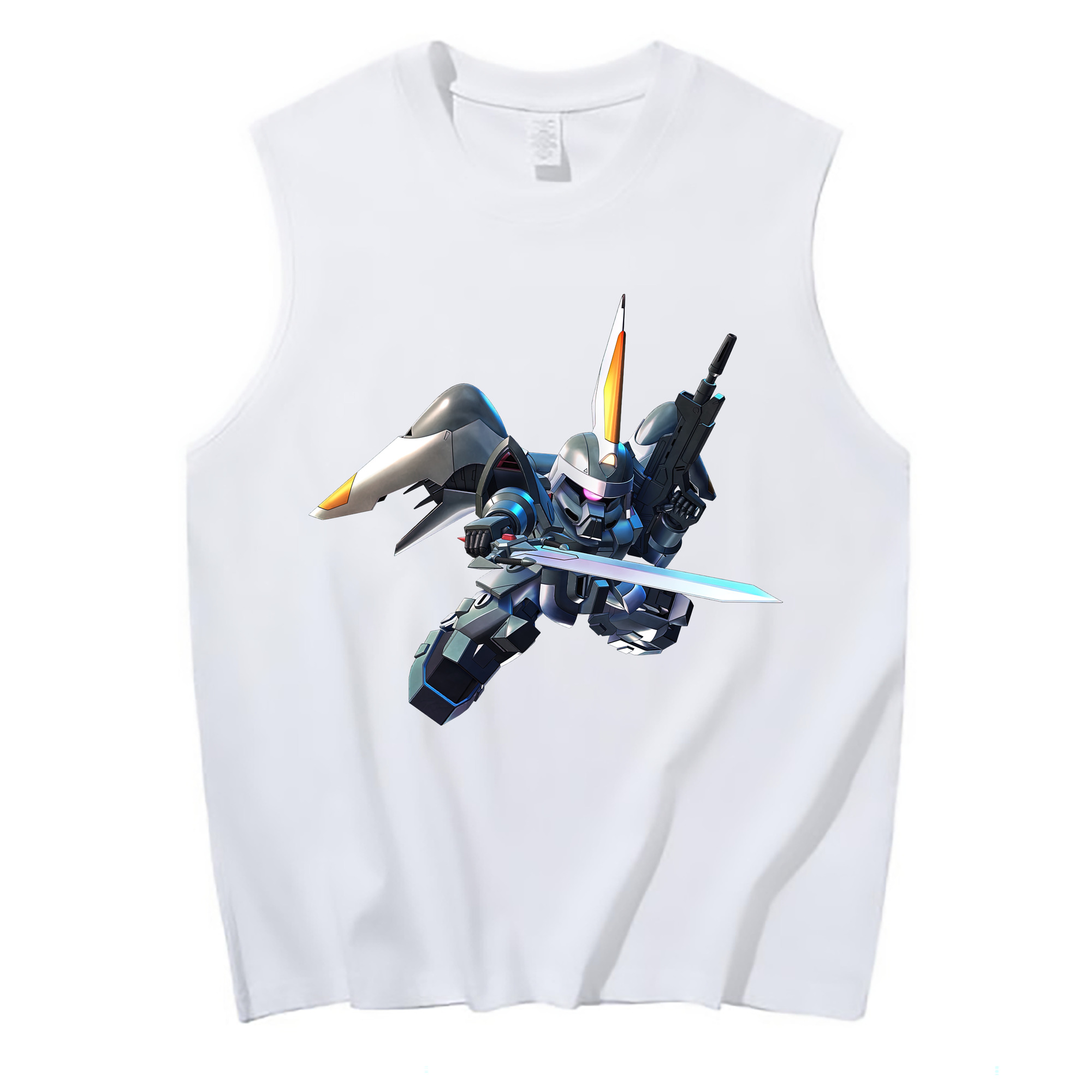 （画像用） 機動戦士ガンダム Mobile Suit Gundam コットン100％タンクトップ（フロントプリント）