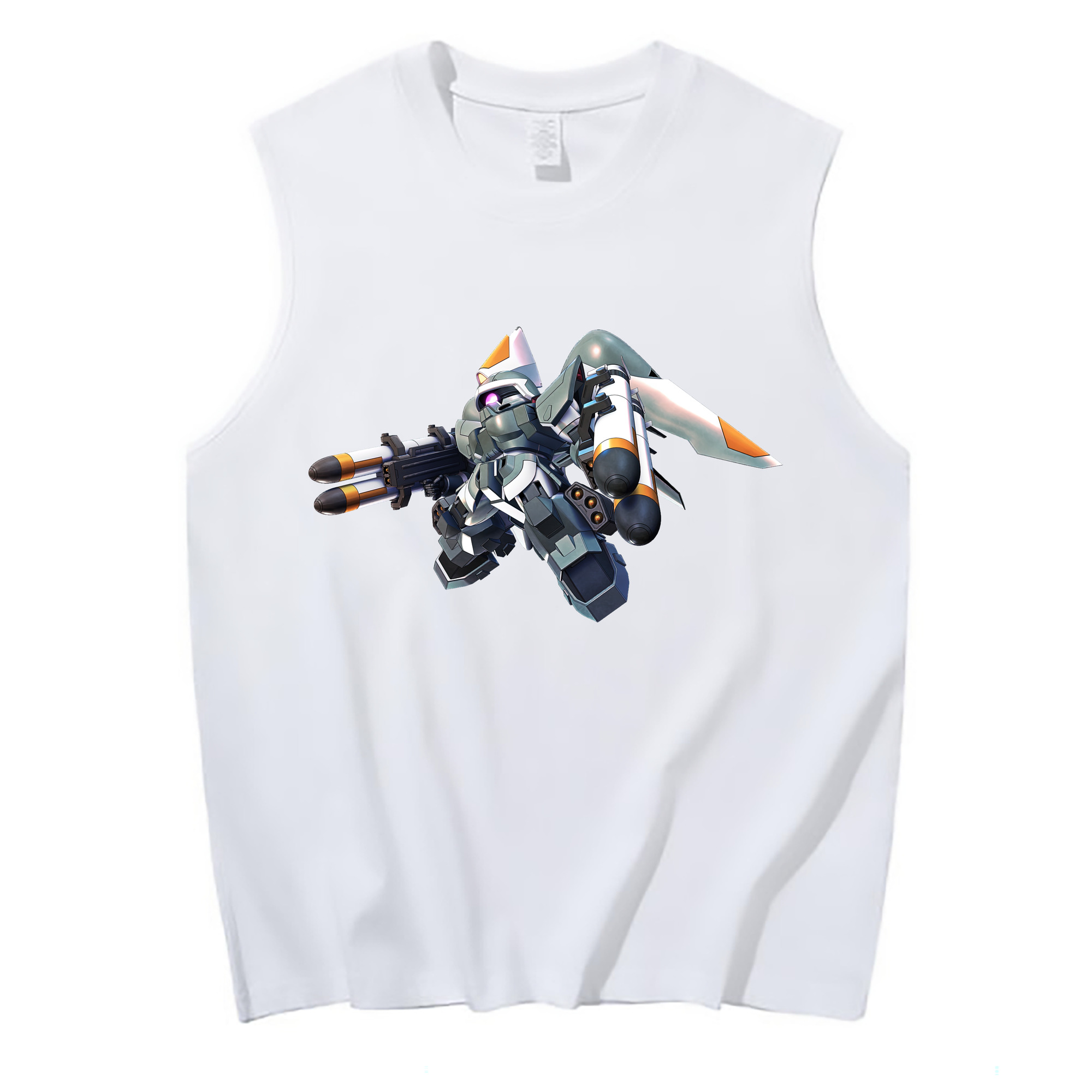 （画像用） 機動戦士ガンダム Mobile Suit Gundam コットン100％タンクトップ（フロントプリント）