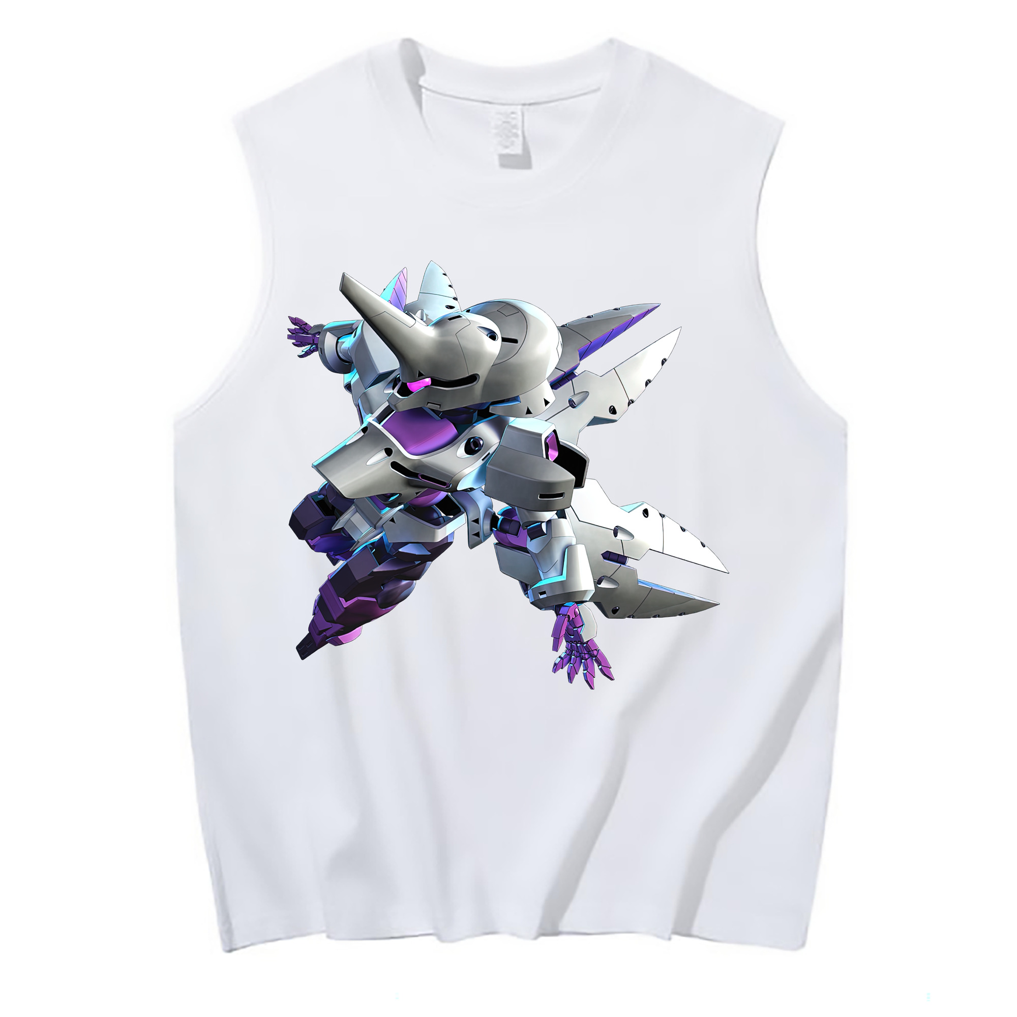 （画像用） 機動戦士ガンダム Mobile Suit Gundam コットン100％タンクトップ（フロントプリント）