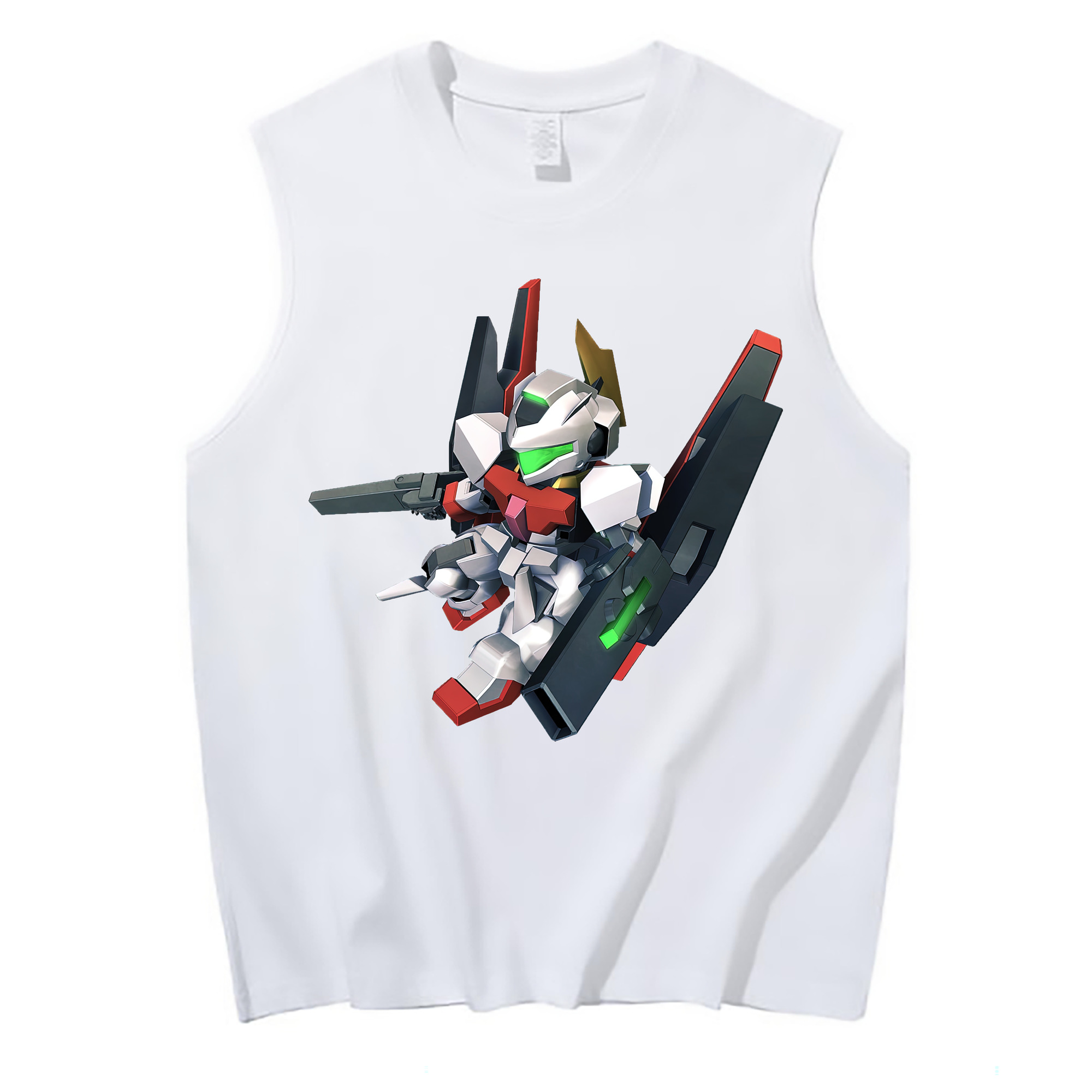 （画像用） 機動戦士ガンダム Mobile Suit Gundam コットン100％タンクトップ（フロントプリント）