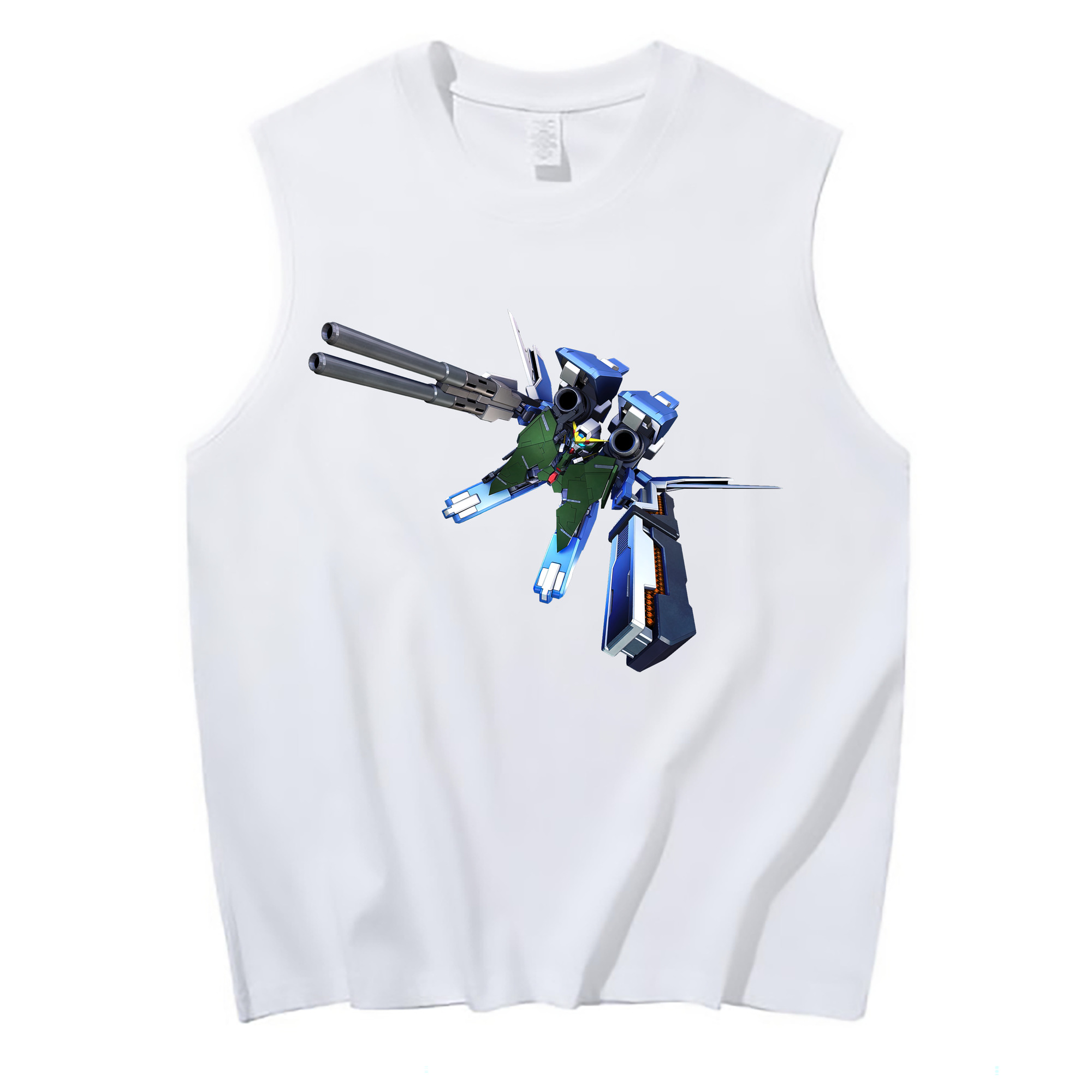 （画像用） 機動戦士ガンダム Mobile Suit Gundam コットン100％タンクトップ（フロントプリント）