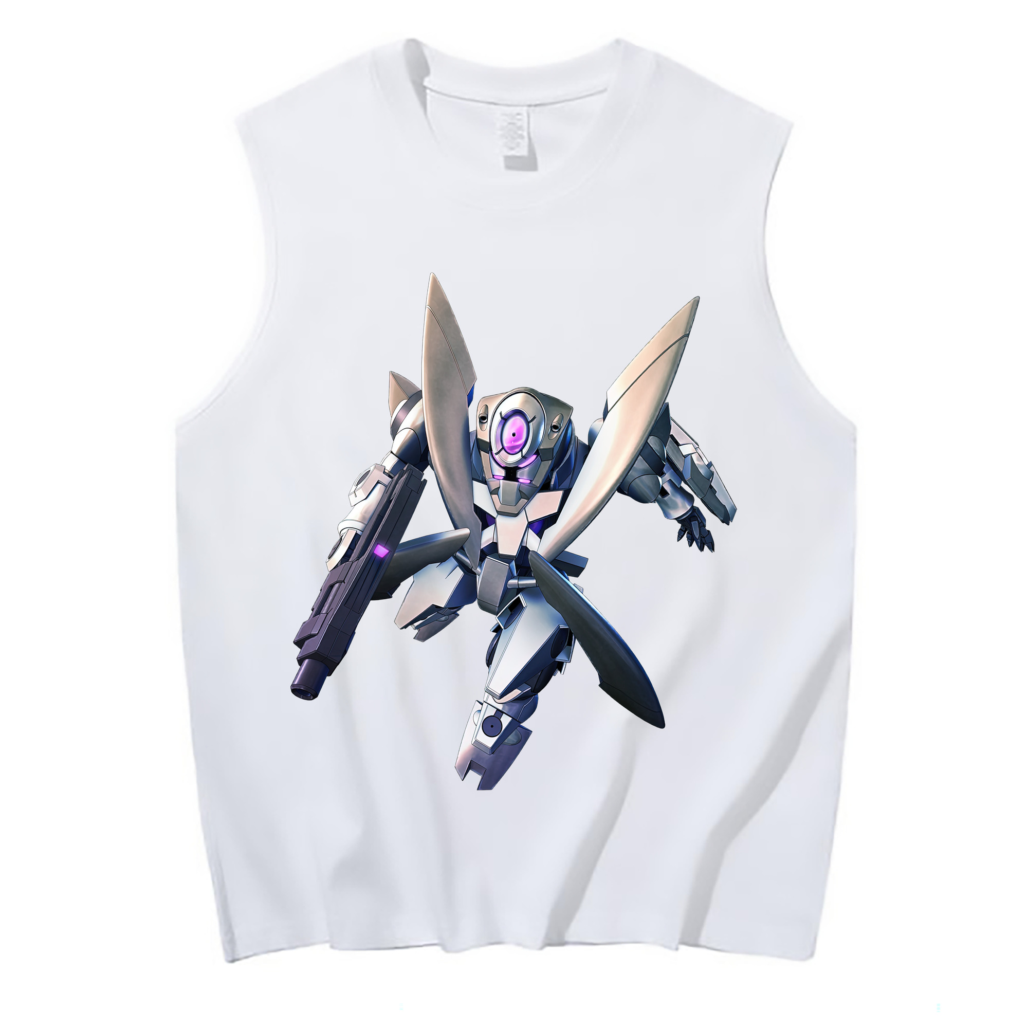 （画像用） 機動戦士ガンダム Mobile Suit Gundam コットン100％タンクトップ（フロントプリント）