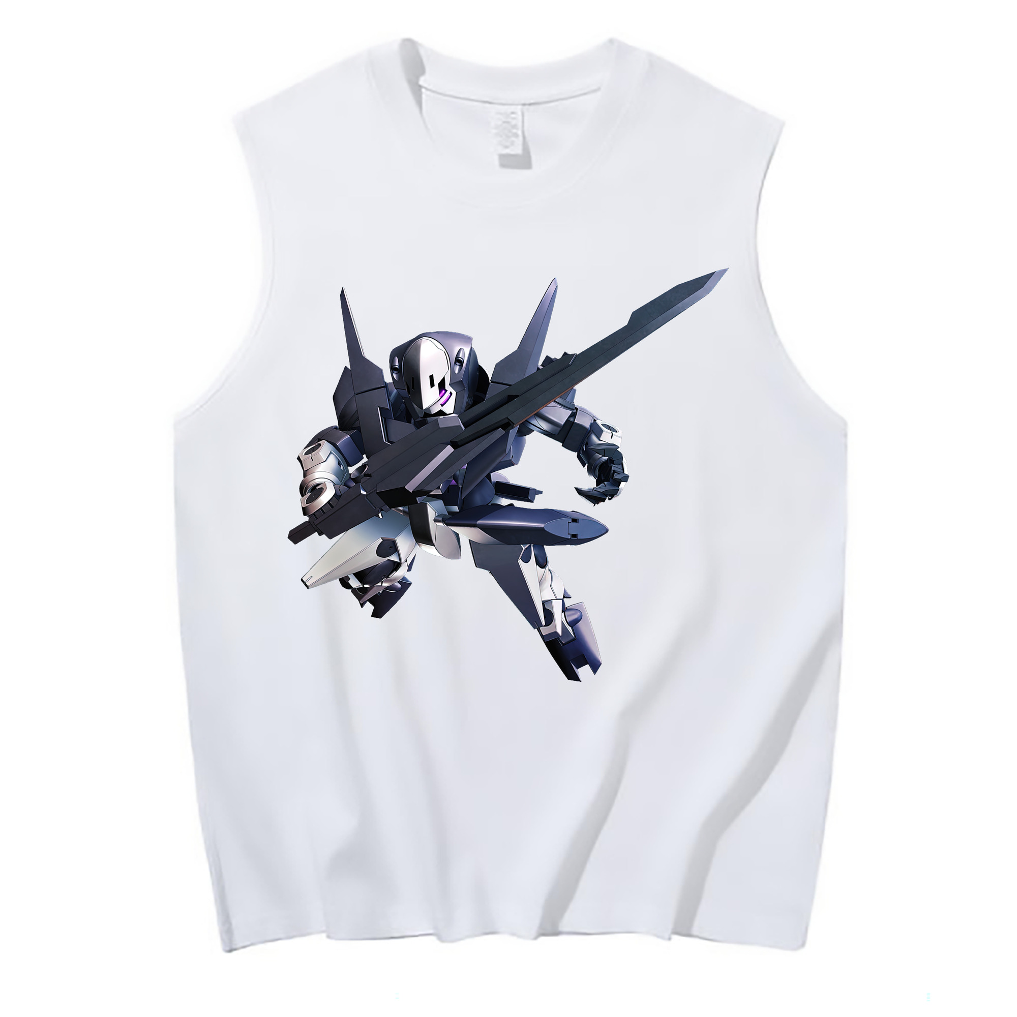 （画像用） 機動戦士ガンダム Mobile Suit Gundam コットン100％タンクトップ（フロントプリント）