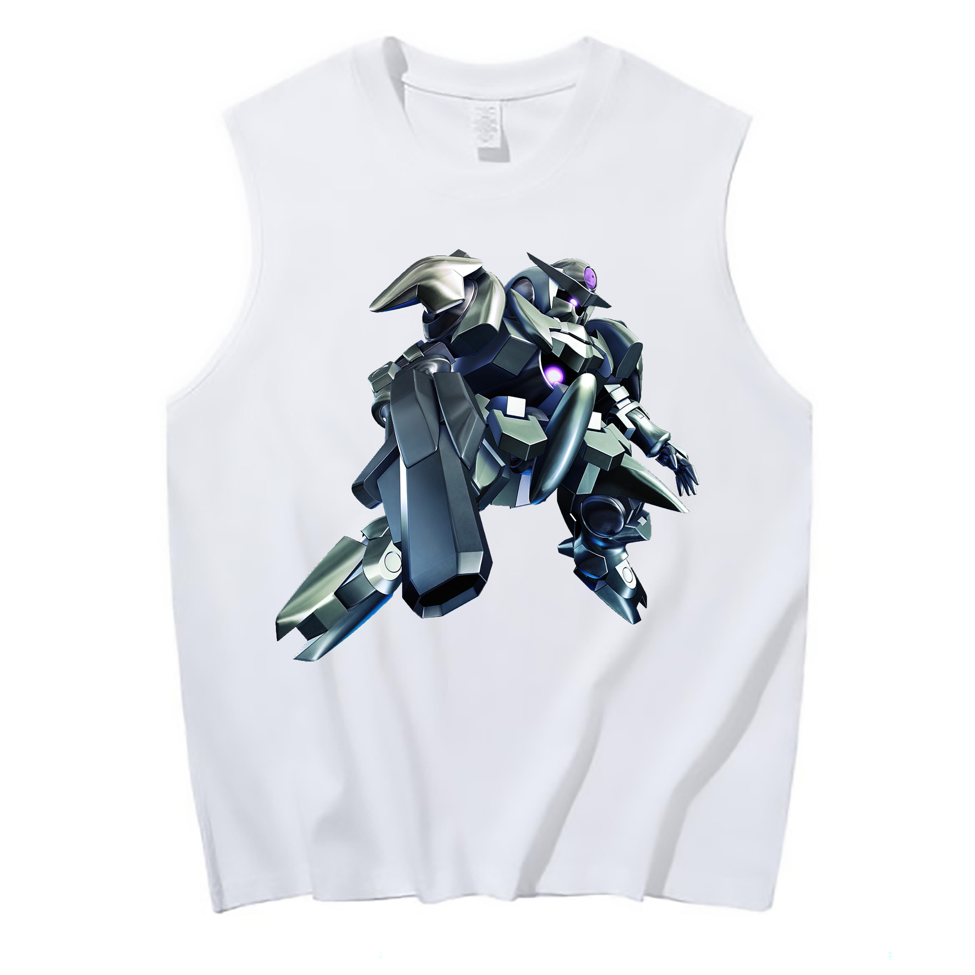（画像用） 機動戦士ガンダム Mobile Suit Gundam コットン100％タンクトップ（フロントプリント）