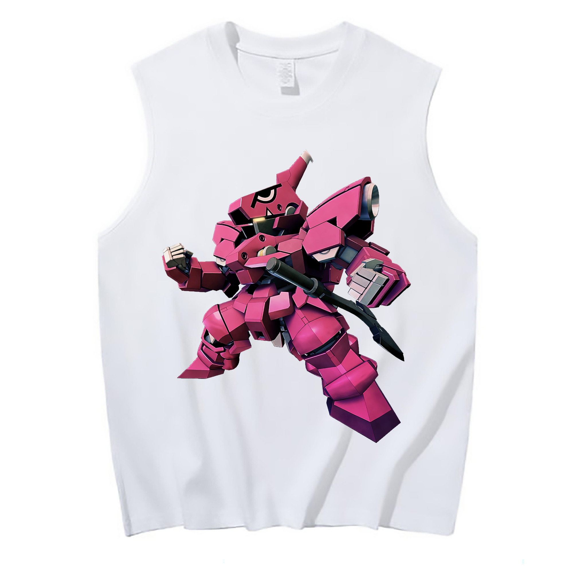 （画像用） 機動戦士ガンダム Mobile Suit Gundam コットン100％タンクトップ（フロントプリント）