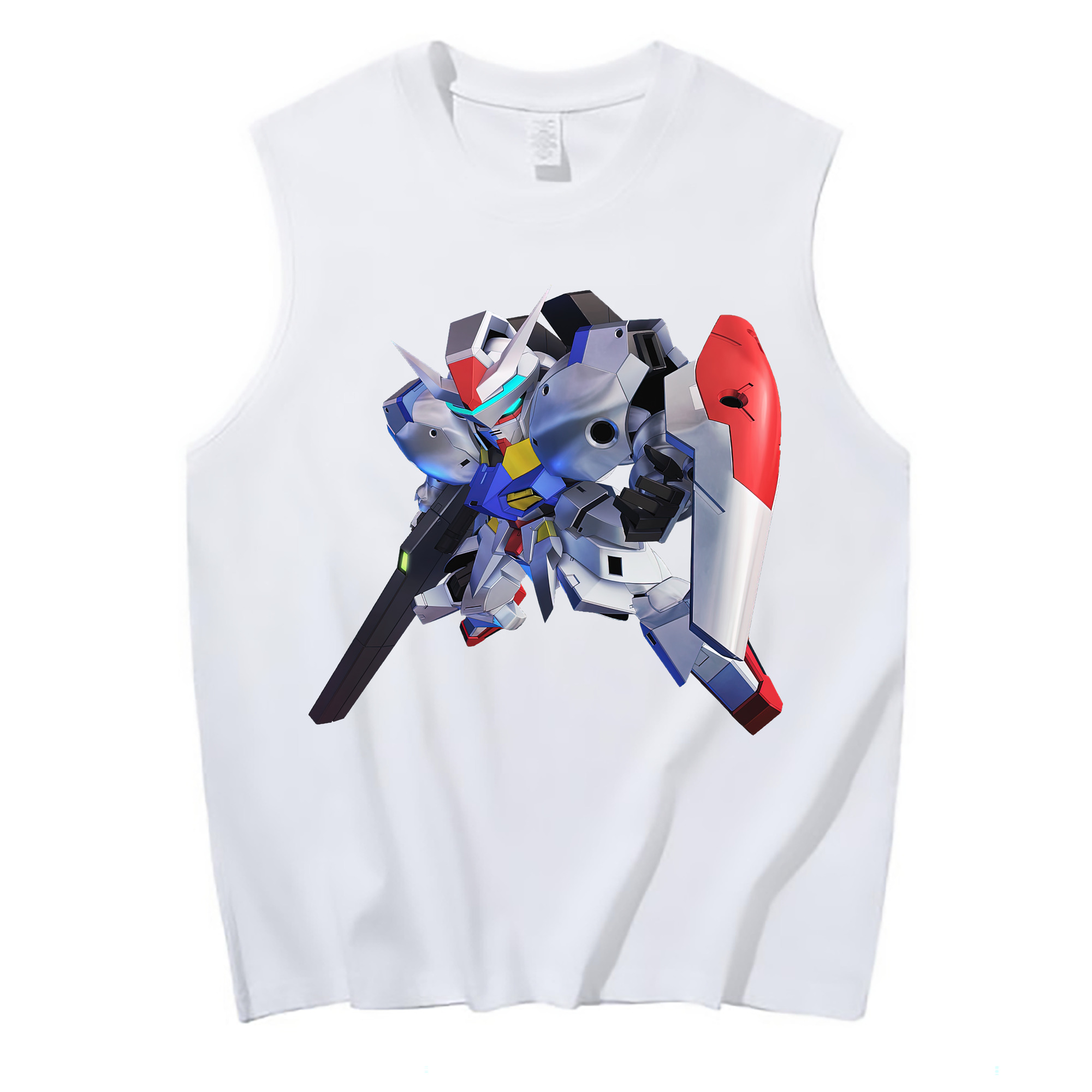 （画像用） 機動戦士ガンダム Mobile Suit Gundam コットン100％タンクトップ（フロントプリント）