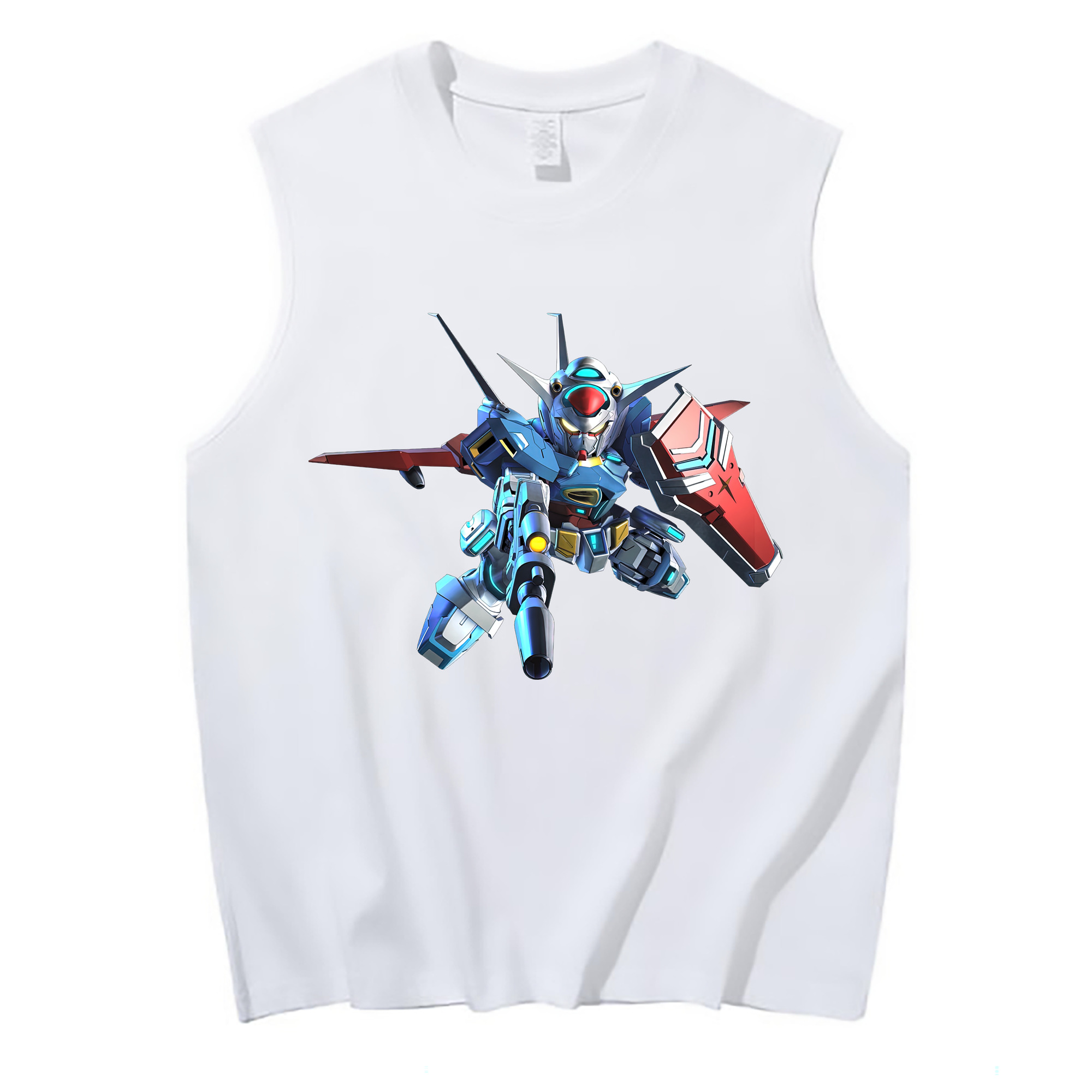 （画像用） 機動戦士ガンダム Mobile Suit Gundam コットン100％タンクトップ（フロントプリント）
