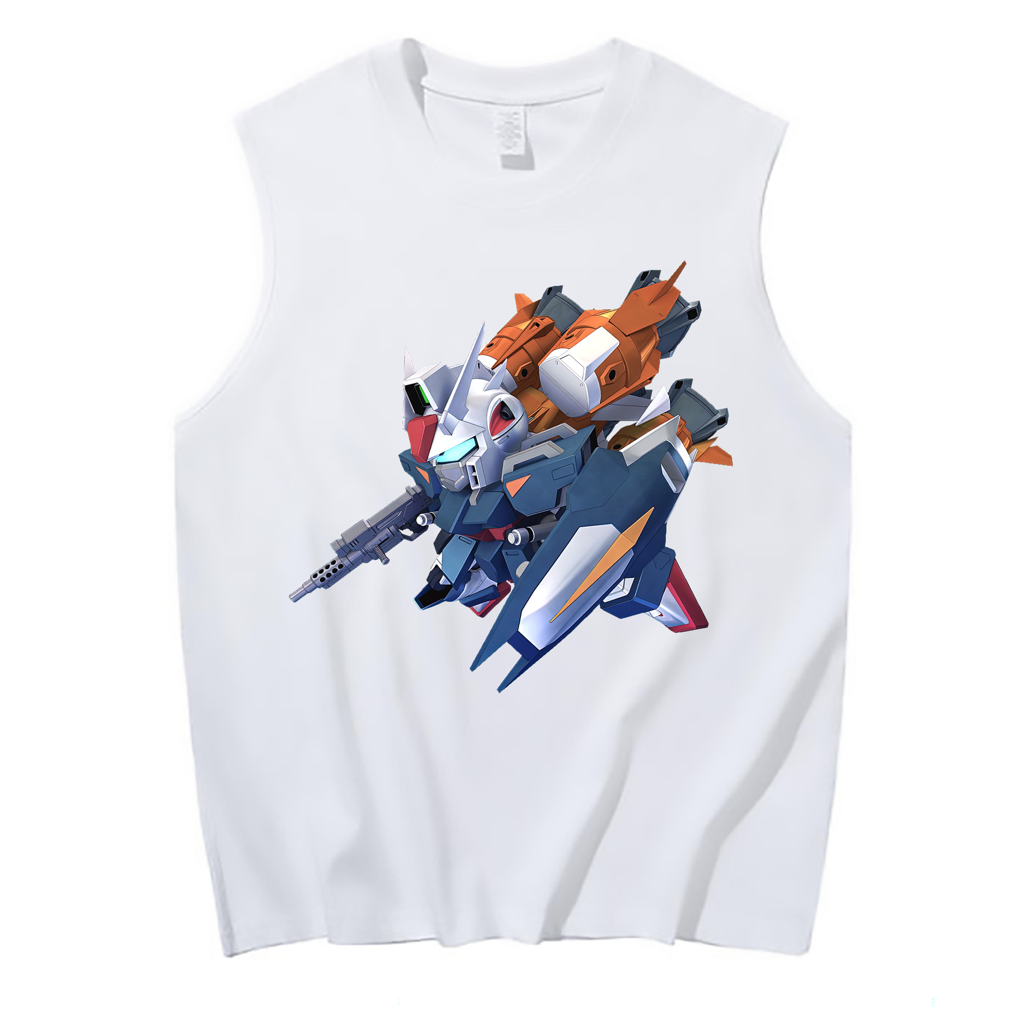 （画像用） 機動戦士ガンダム Mobile Suit Gundam コットン100％タンクトップ（フロントプリント）
