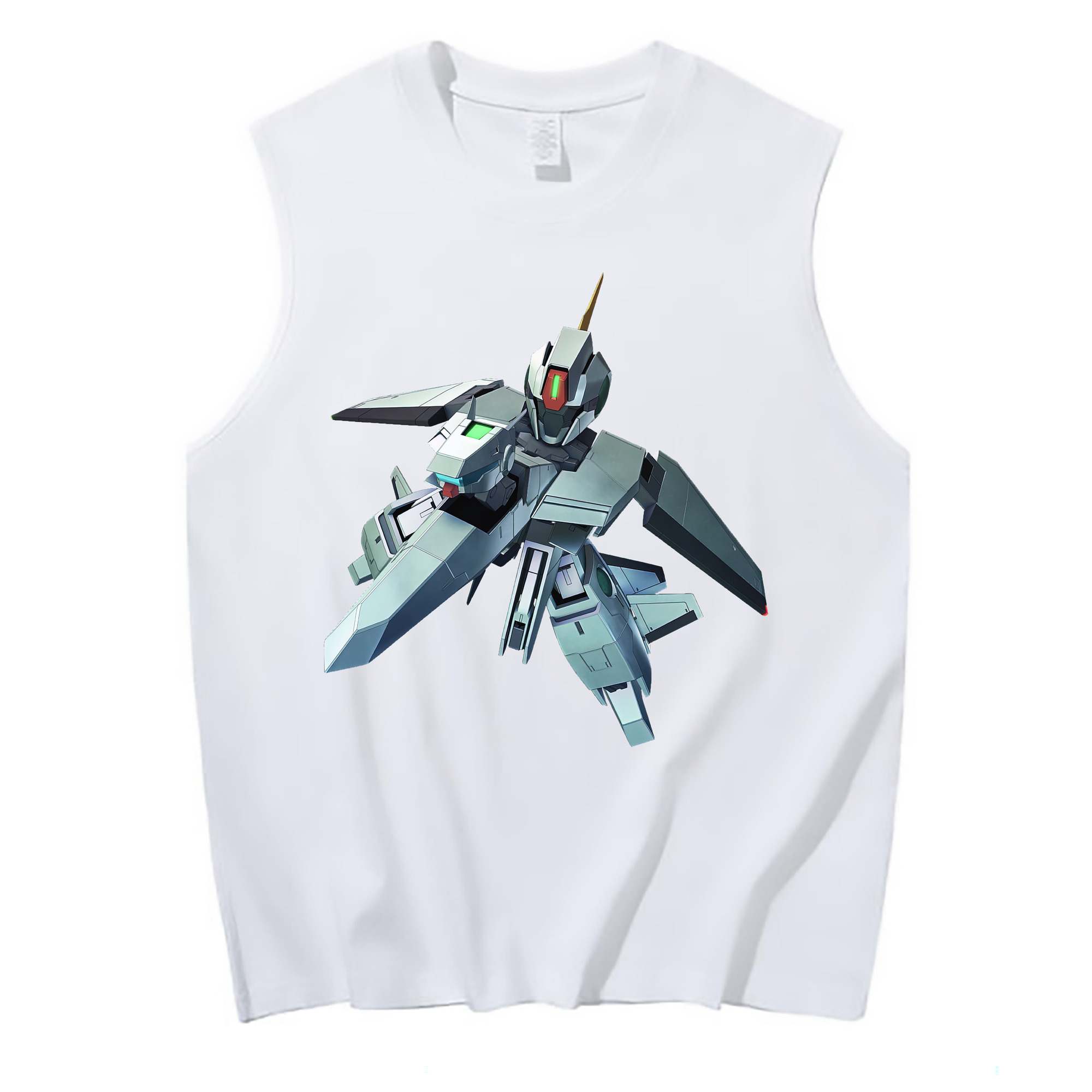 （画像用） 機動戦士ガンダム Mobile Suit Gundam コットン100％タンクトップ（フロントプリント）