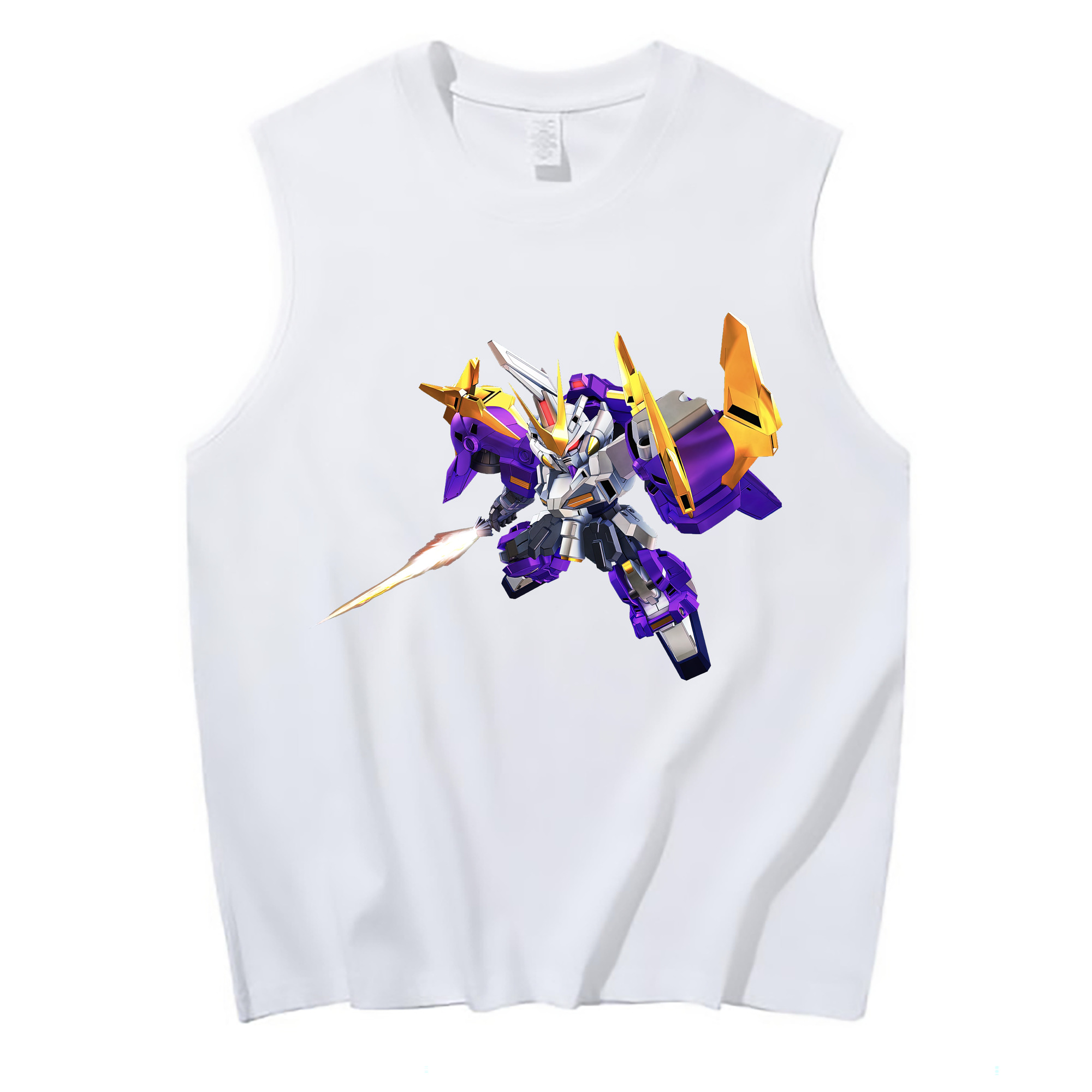 （画像用） 機動戦士ガンダム Mobile Suit Gundam コットン100％タンクトップ（フロントプリント）