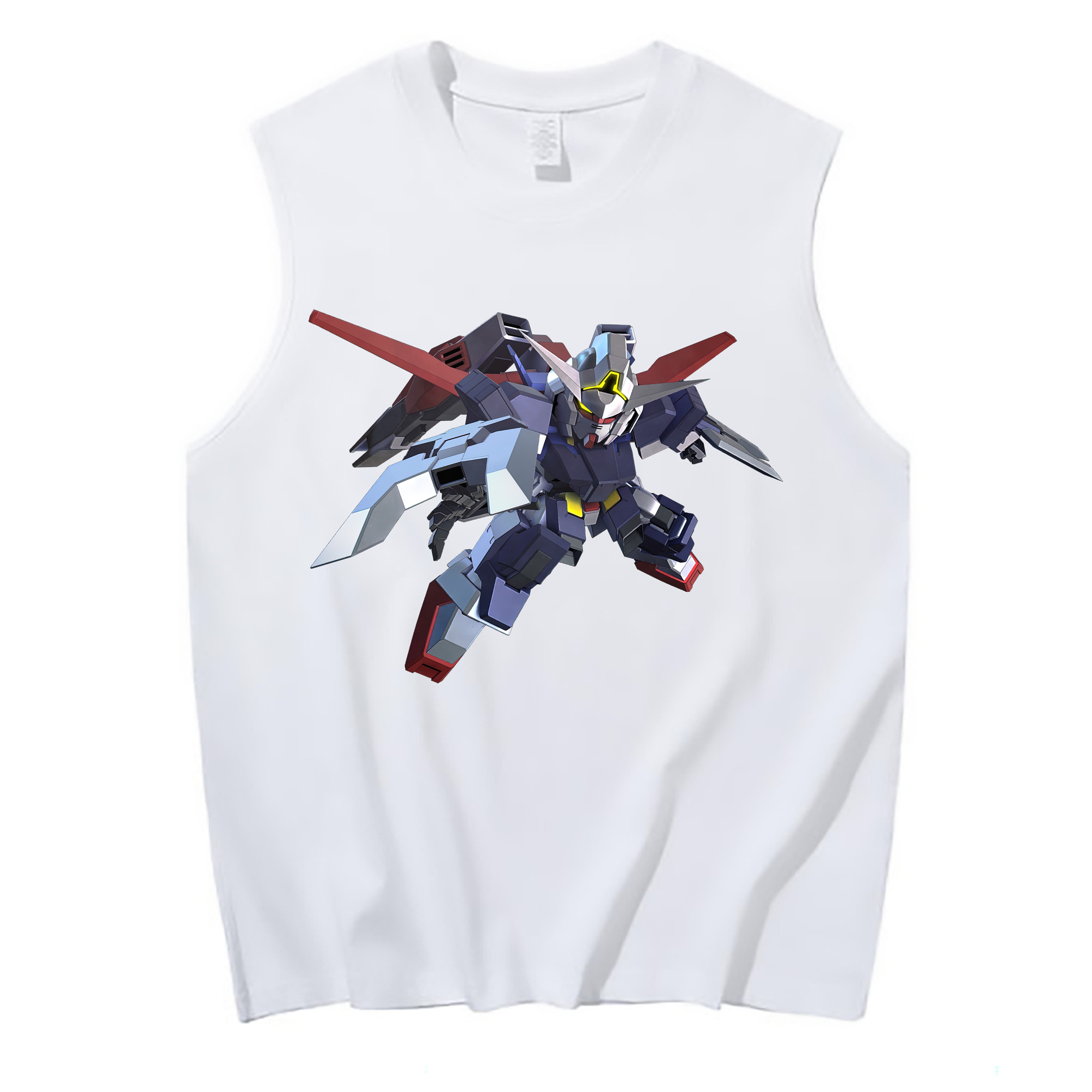 （画像用） 機動戦士ガンダム Mobile Suit Gundam コットン100％タンクトップ（フロントプリント）