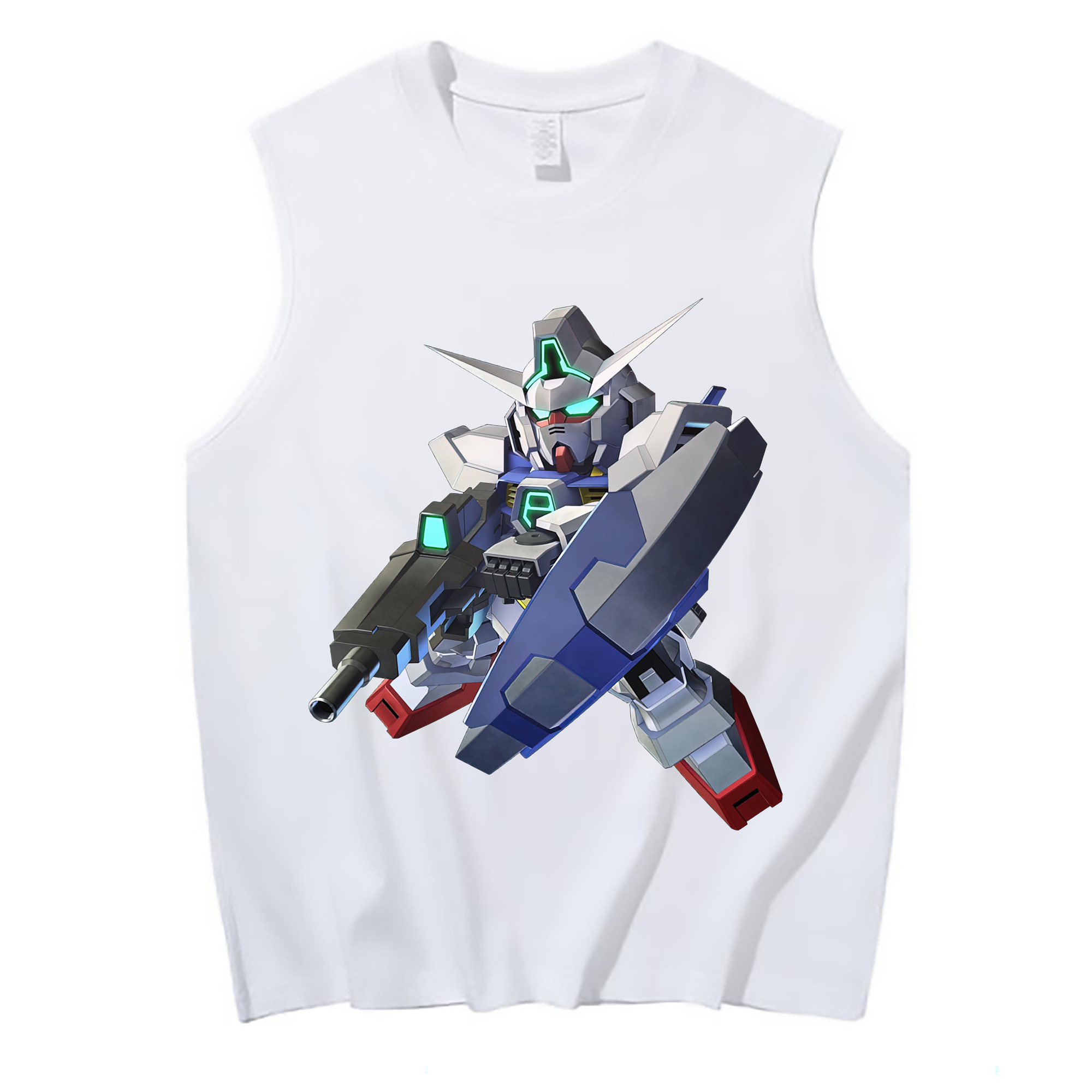 （画像用） 機動戦士ガンダム Mobile Suit Gundam コットン100％タンクトップ（フロントプリント）