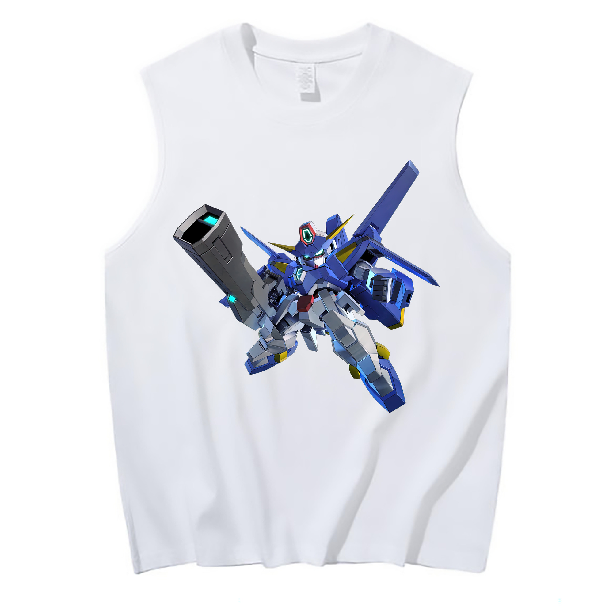 （画像用） 機動戦士ガンダム Mobile Suit Gundam コットン100％タンクトップ（フロントプリント）