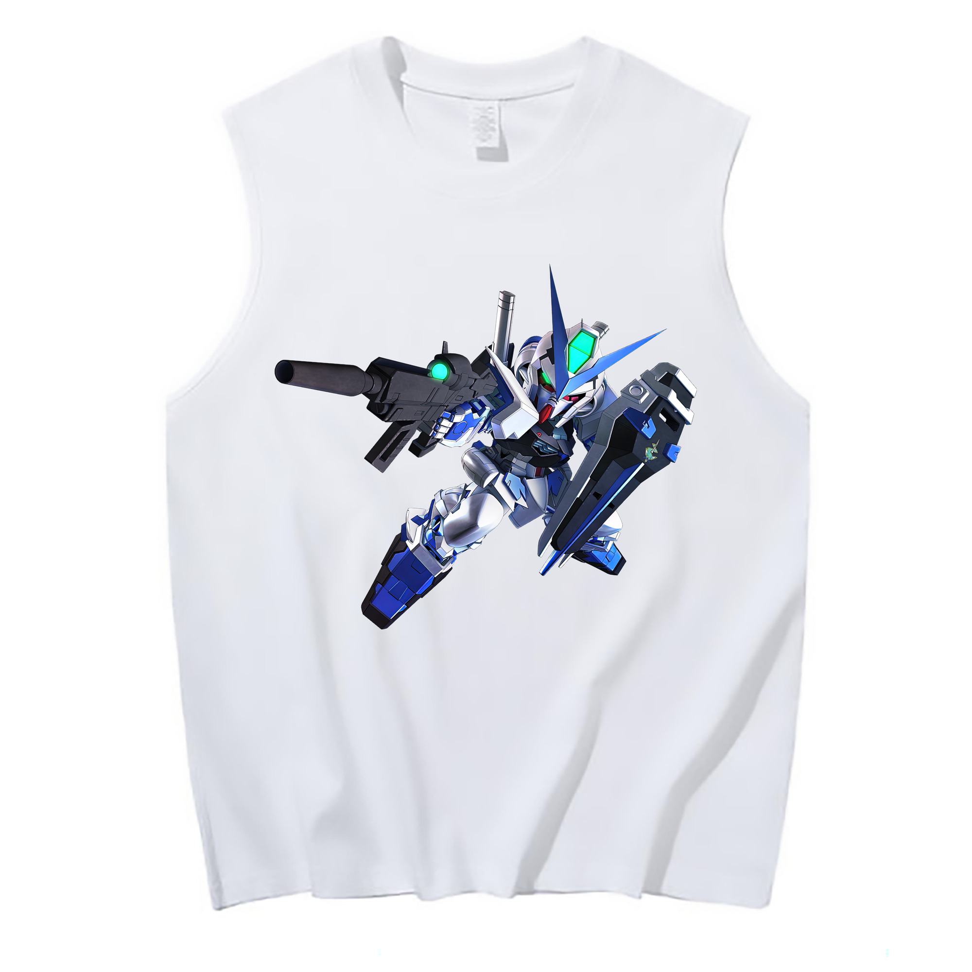 （画像用） 機動戦士ガンダム Mobile Suit Gundam コットン100％タンクトップ（フロントプリント）