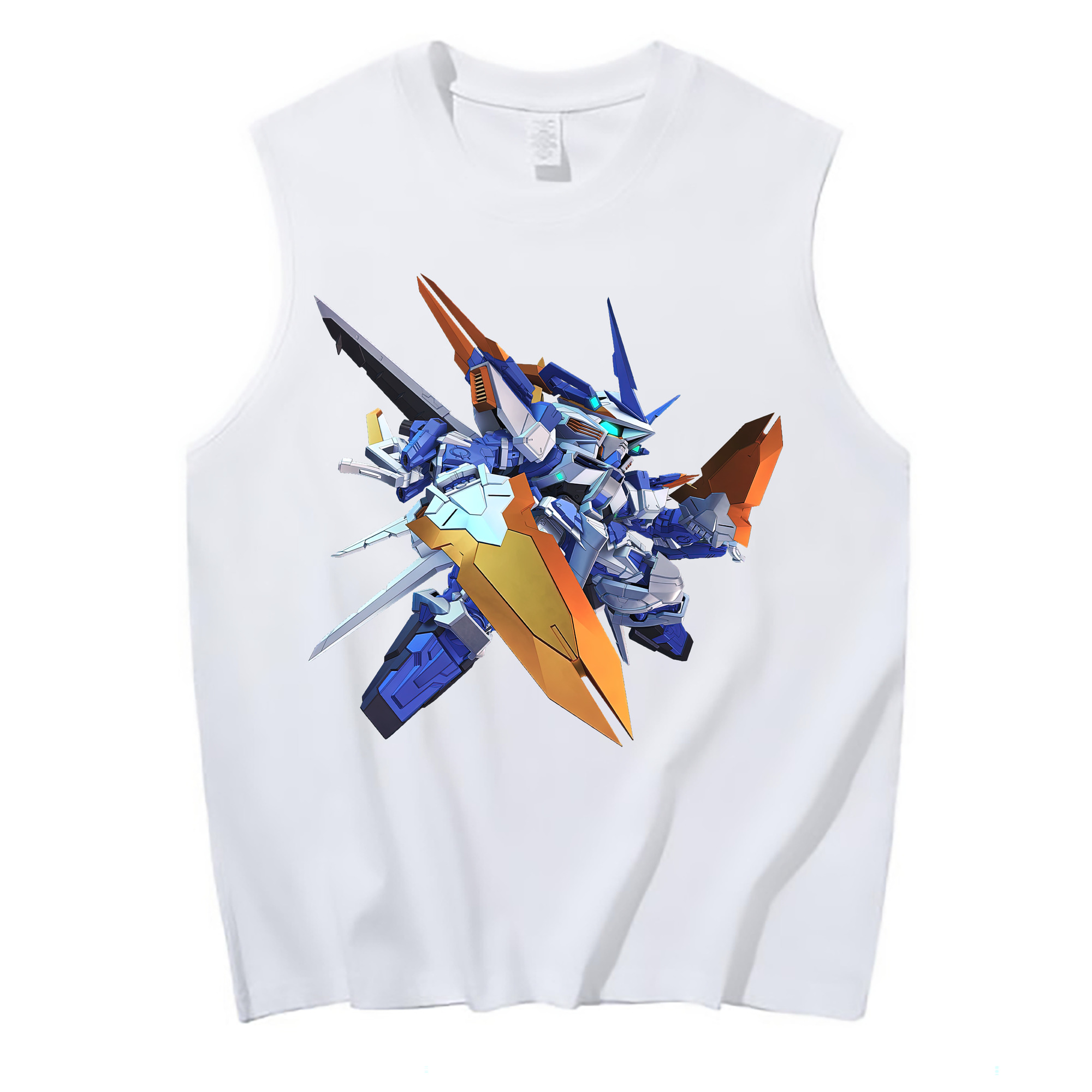 （画像用） 機動戦士ガンダム Mobile Suit Gundam コットン100％タンクトップ（フロントプリント）