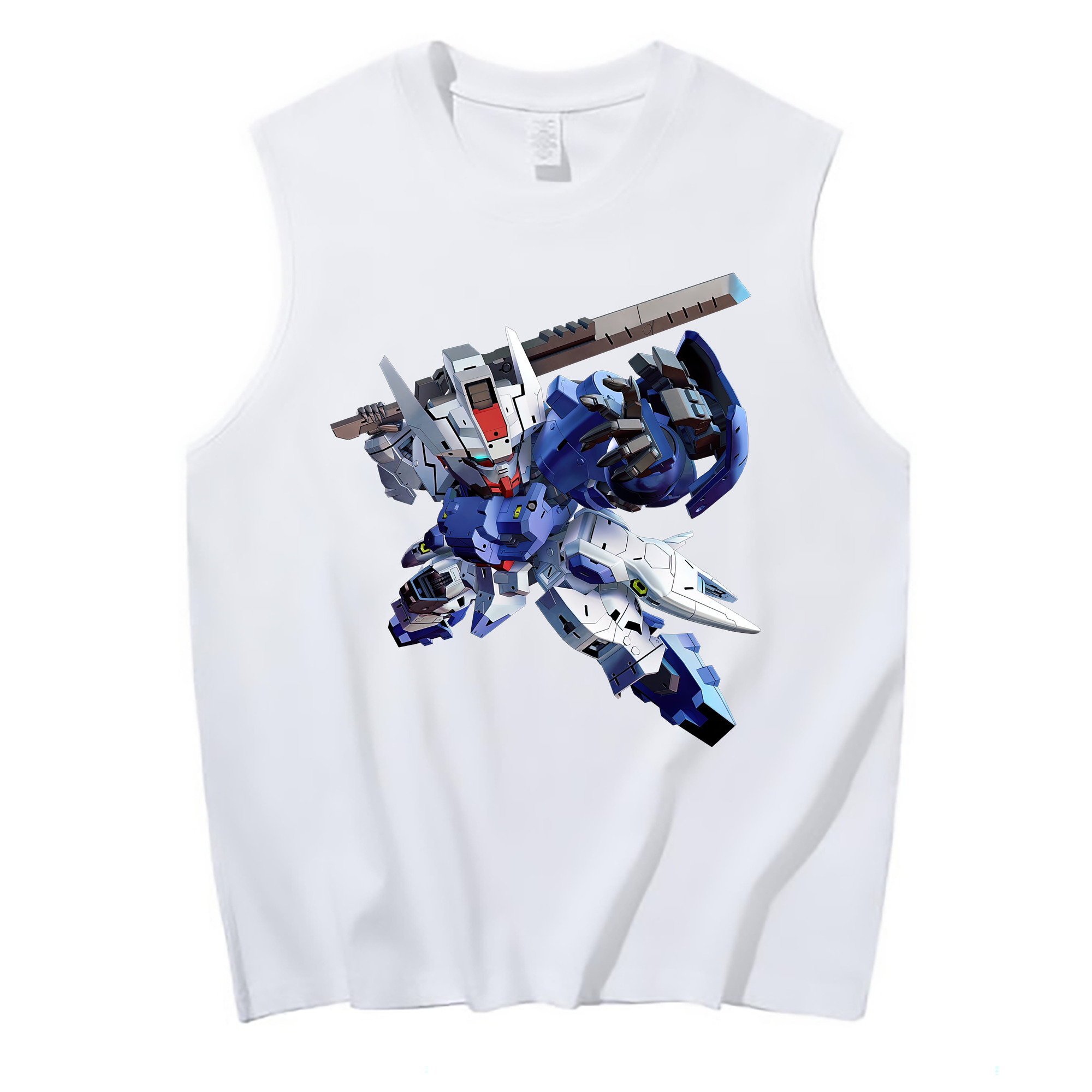 （画像用） 機動戦士ガンダム Mobile Suit Gundam コットン100％タンクトップ（フロントプリント）