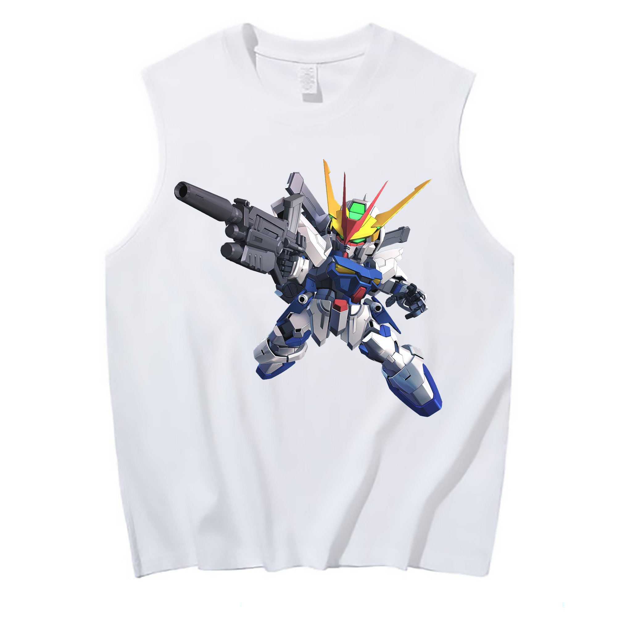 （画像用） 機動戦士ガンダム Mobile Suit Gundam コットン100％タンクトップ（フロントプリント）