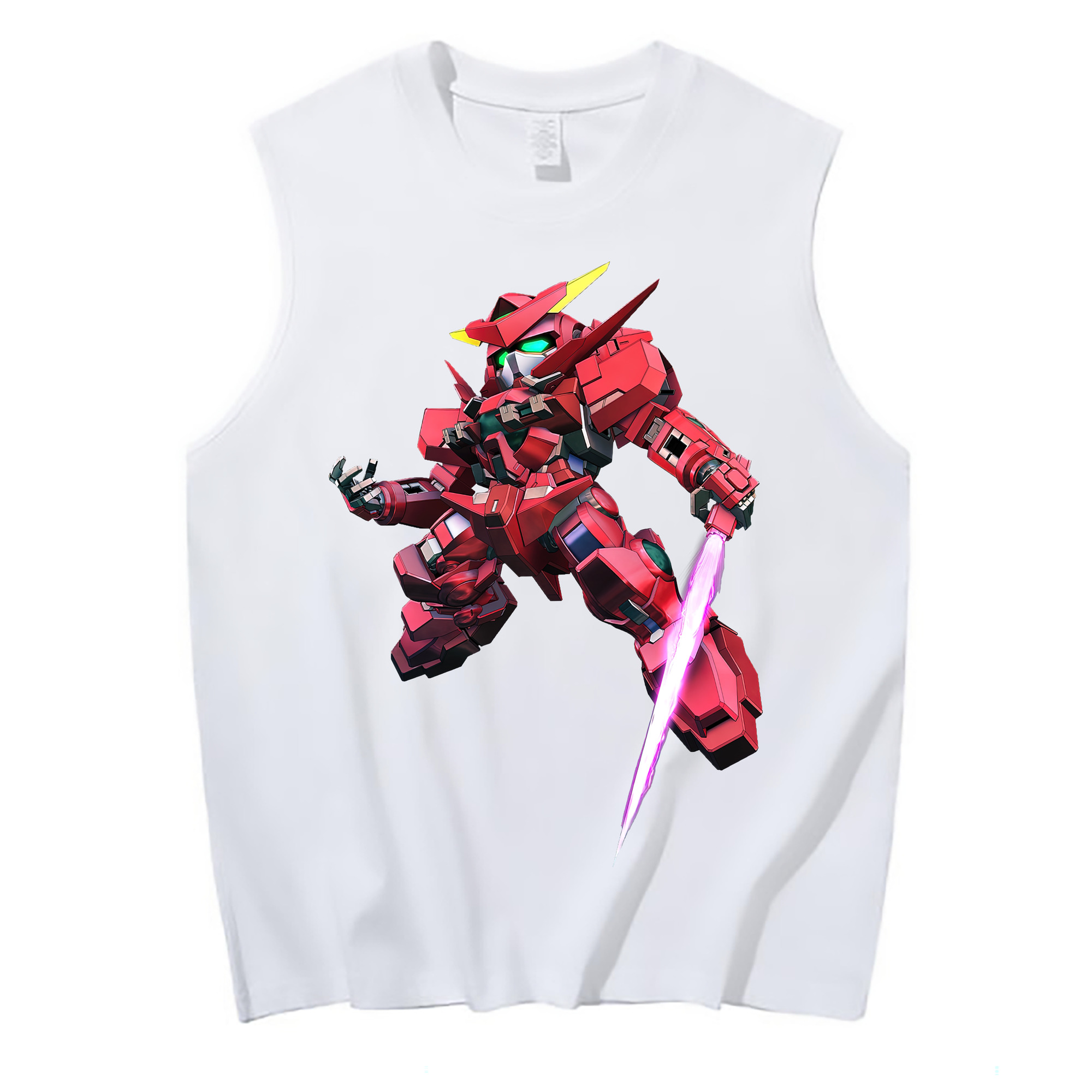 （画像用） 機動戦士ガンダム Mobile Suit Gundam コットン100％タンクトップ（フロントプリント）
