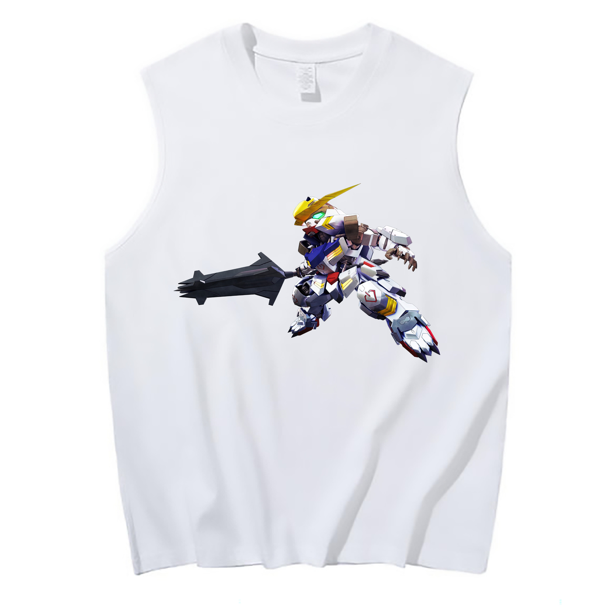 （画像用） 機動戦士ガンダム Mobile Suit Gundam コットン100％タンクトップ（フロントプリント）