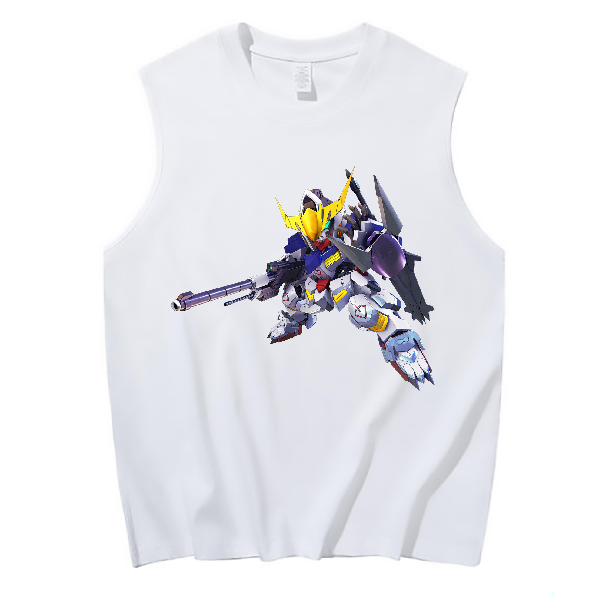 （画像用） 機動戦士ガンダム Mobile Suit Gundam コットン100％タンクトップ（フロントプリント）