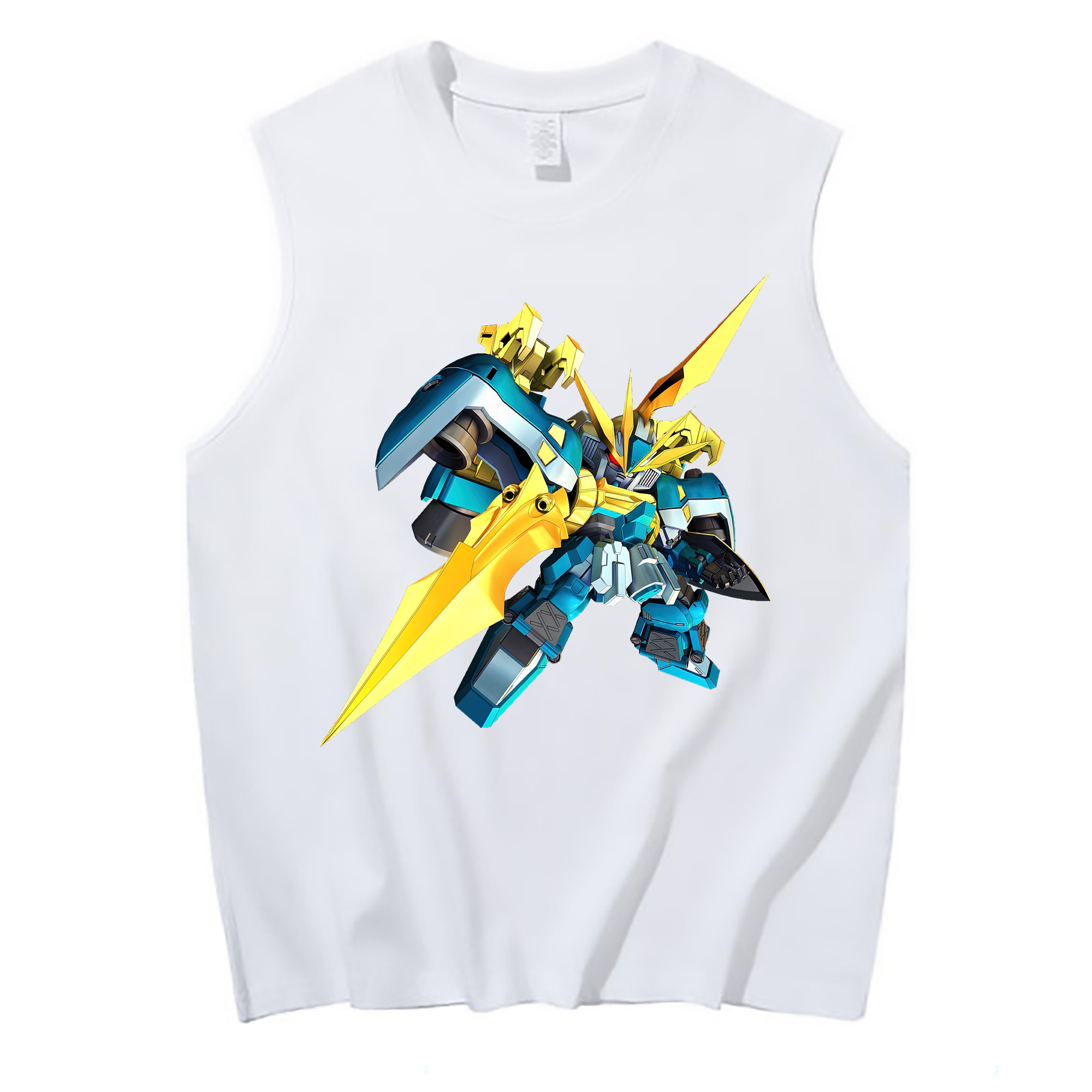 （画像用） 機動戦士ガンダム Mobile Suit Gundam コットン100％タンクトップ（フロントプリント）