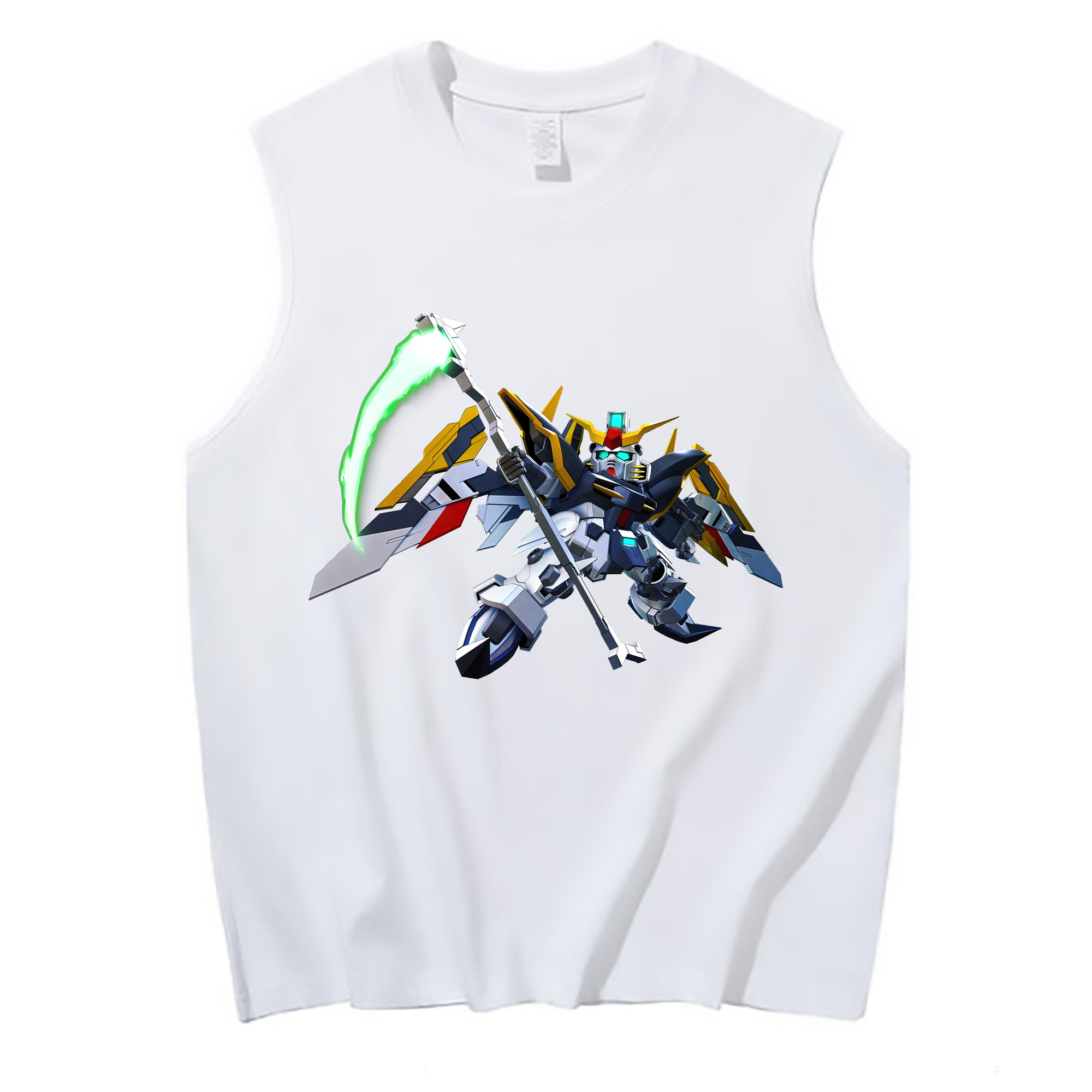 （画像用） 機動戦士ガンダム Mobile Suit Gundam コットン100％タンクトップ（フロントプリント）