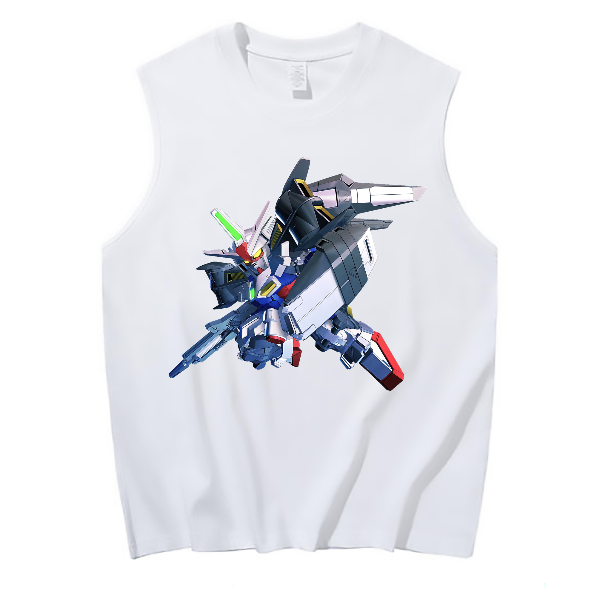 （画像用） 機動戦士ガンダム Mobile Suit Gundam コットン100％タンクトップ（フロントプリント）
