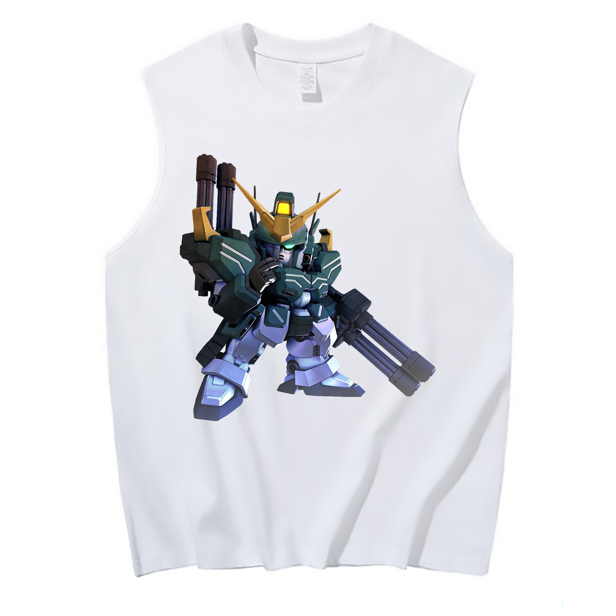 （画像用） 機動戦士ガンダム Mobile Suit Gundam コットン100％タンクトップ（フロントプリント）