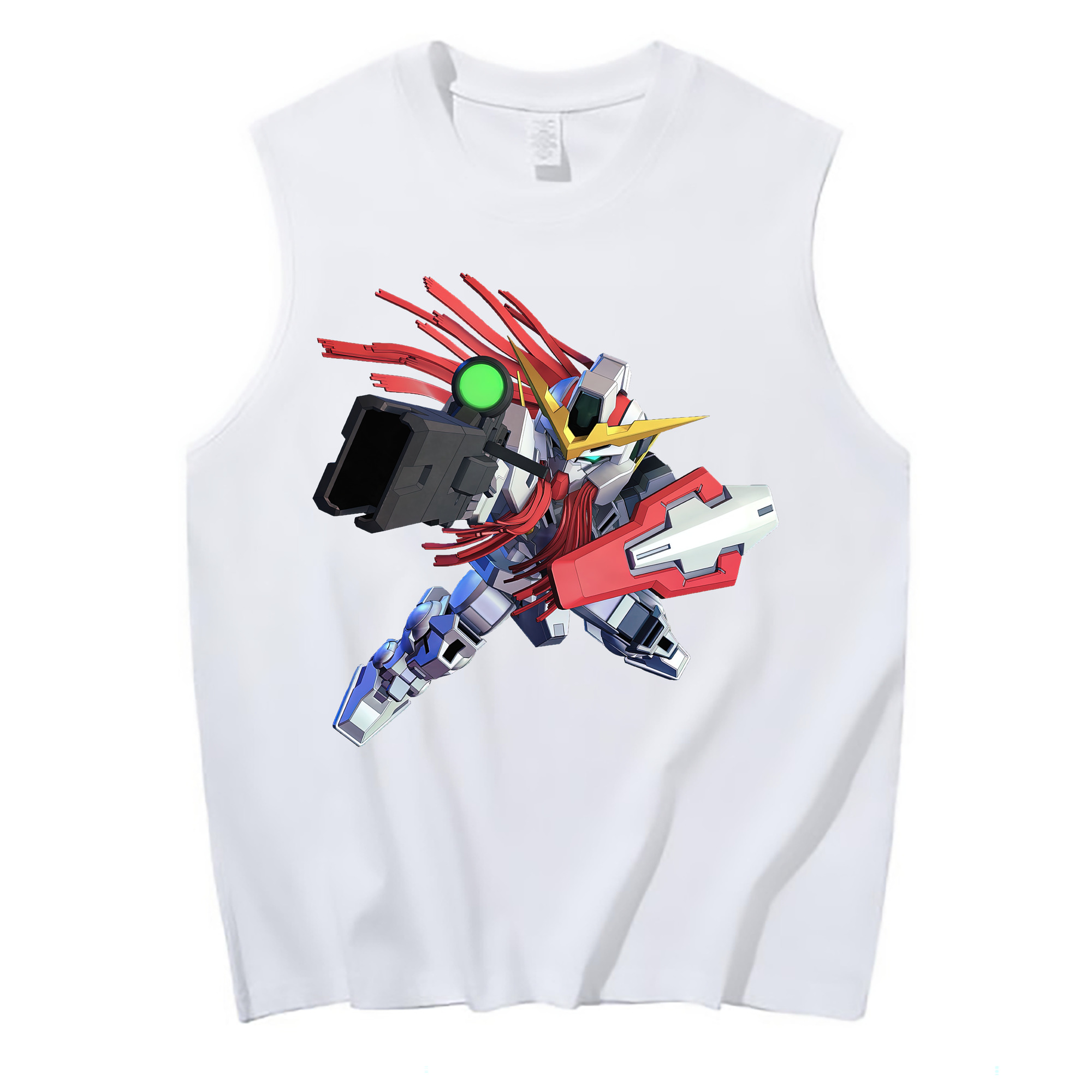 （画像用） 機動戦士ガンダム Mobile Suit Gundam コットン100％タンクトップ（フロントプリント）