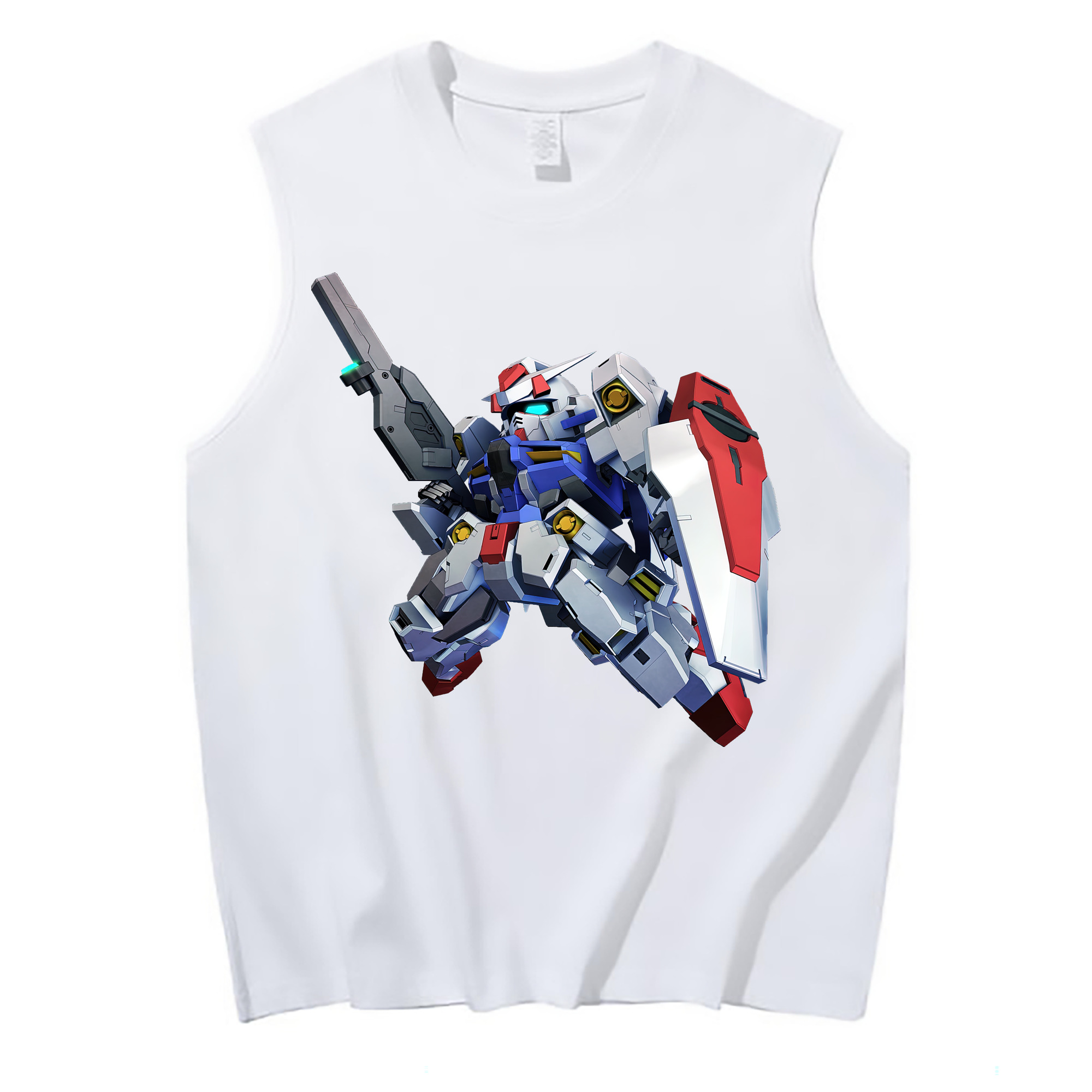 （画像用） 機動戦士ガンダム Mobile Suit Gundam コットン100％タンクトップ（フロントプリント）