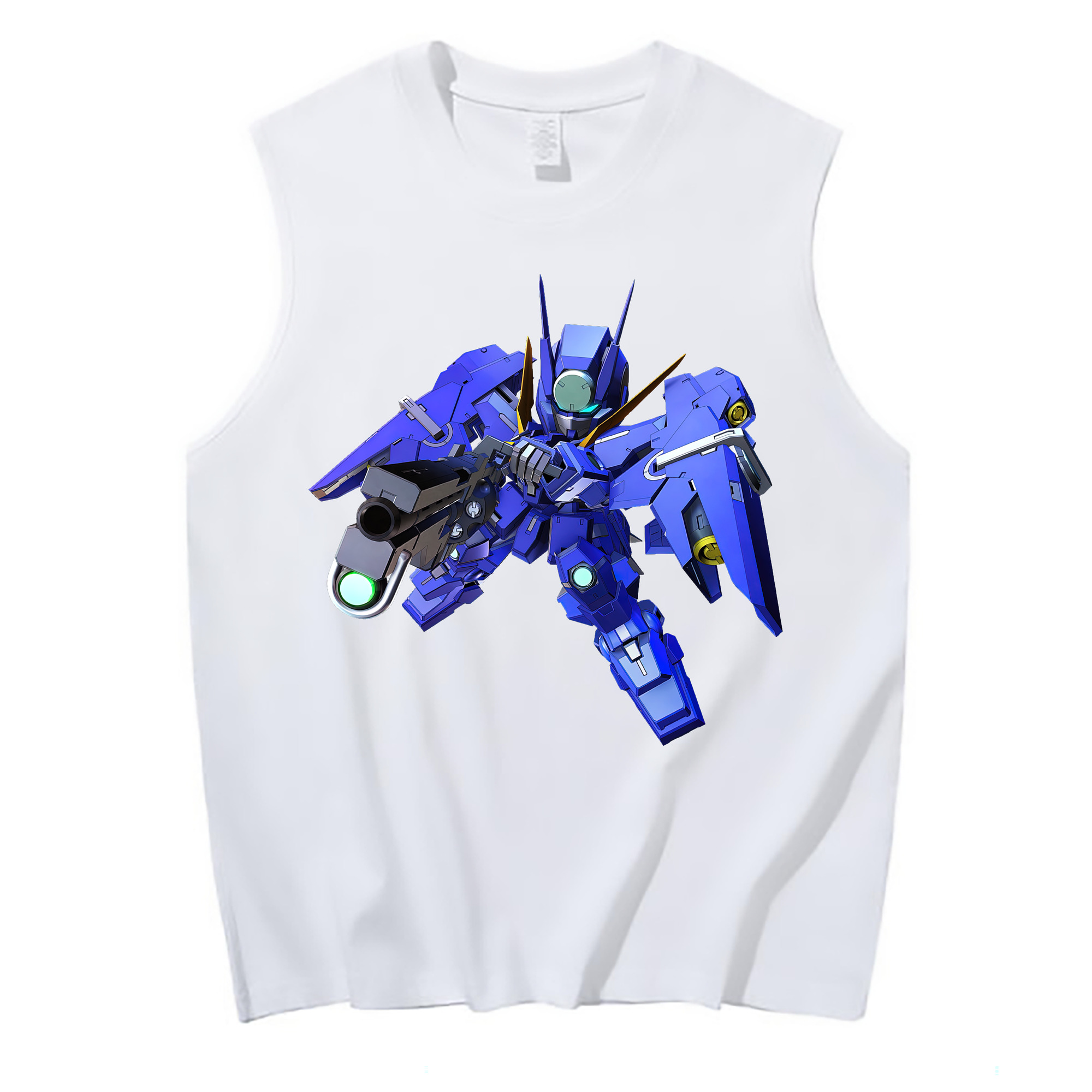 （画像用） 機動戦士ガンダム Mobile Suit Gundam コットン100％タンクトップ（フロントプリント）