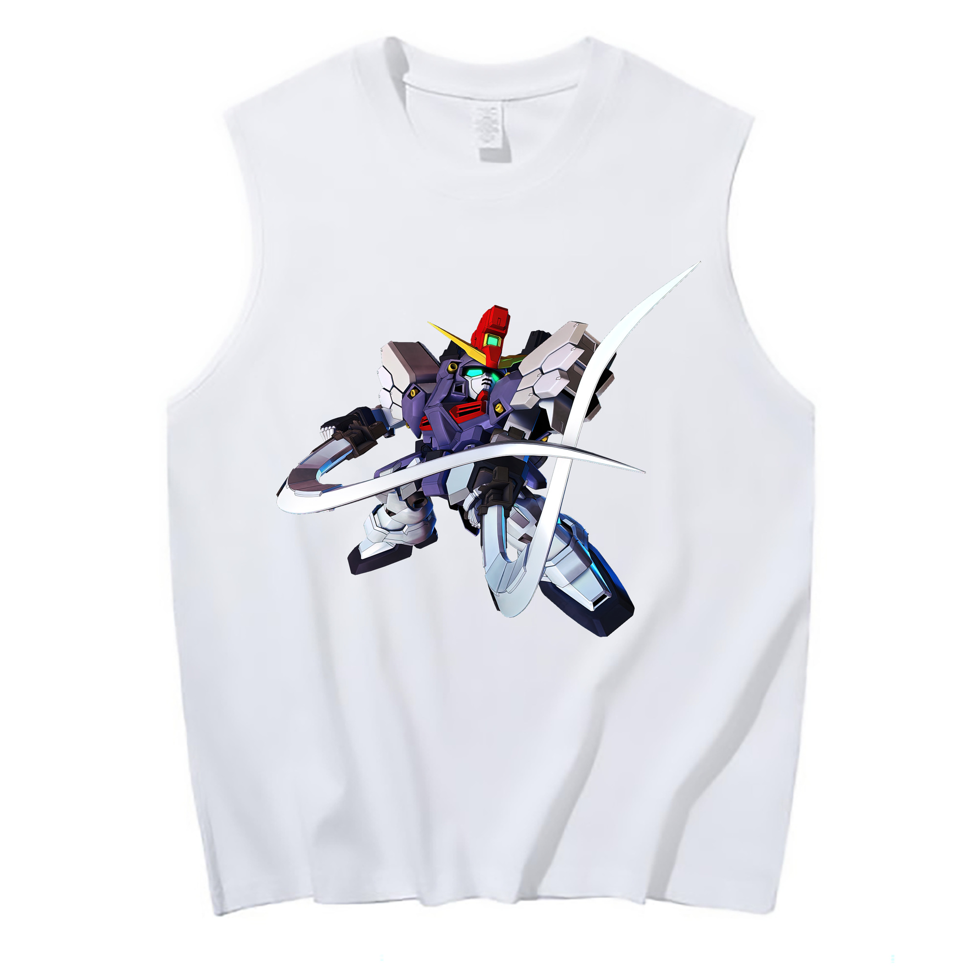 （画像用） 機動戦士ガンダム Mobile Suit Gundam コットン100％タンクトップ（フロントプリント）