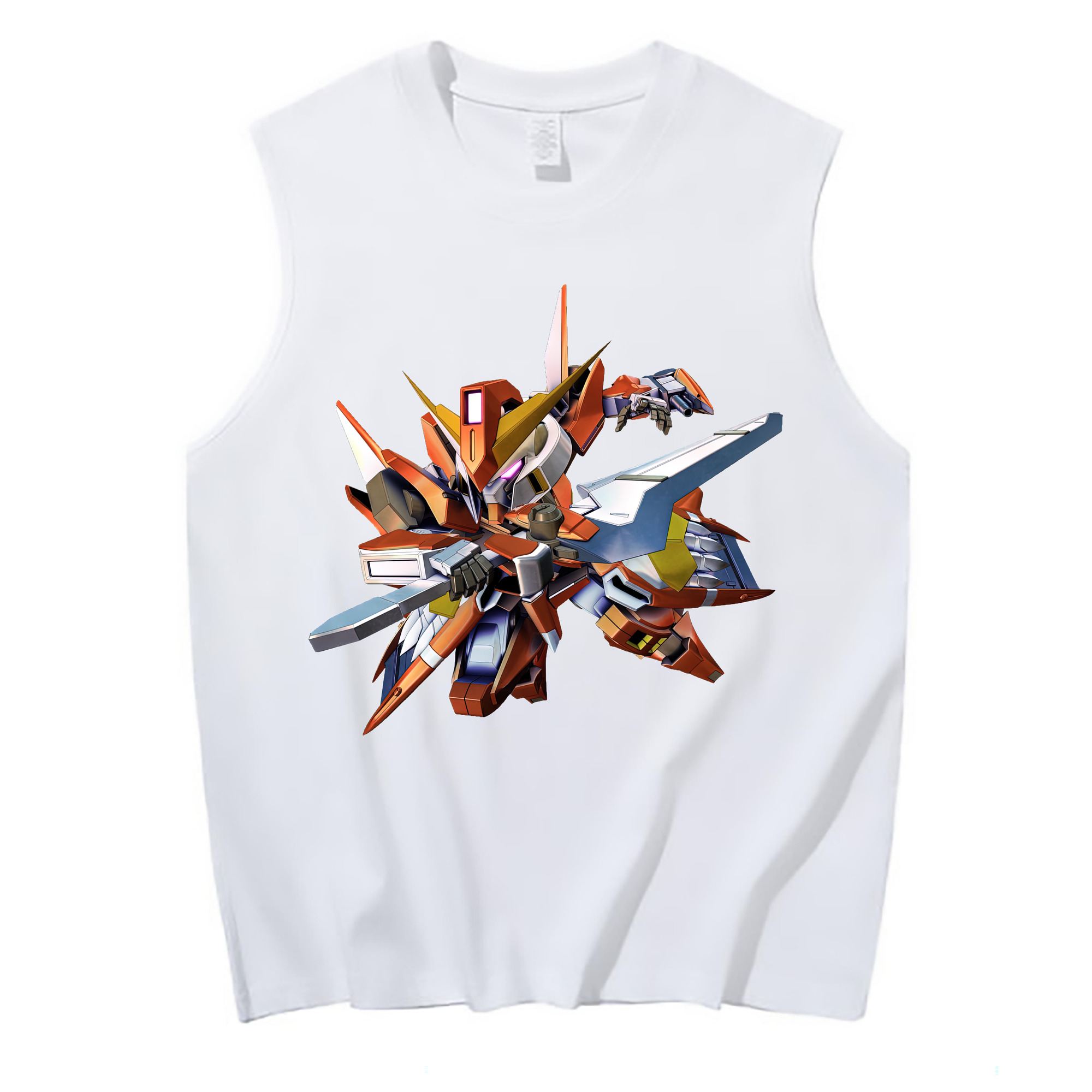 （画像用） 機動戦士ガンダム Mobile Suit Gundam コットン100％タンクトップ（フロントプリント）
