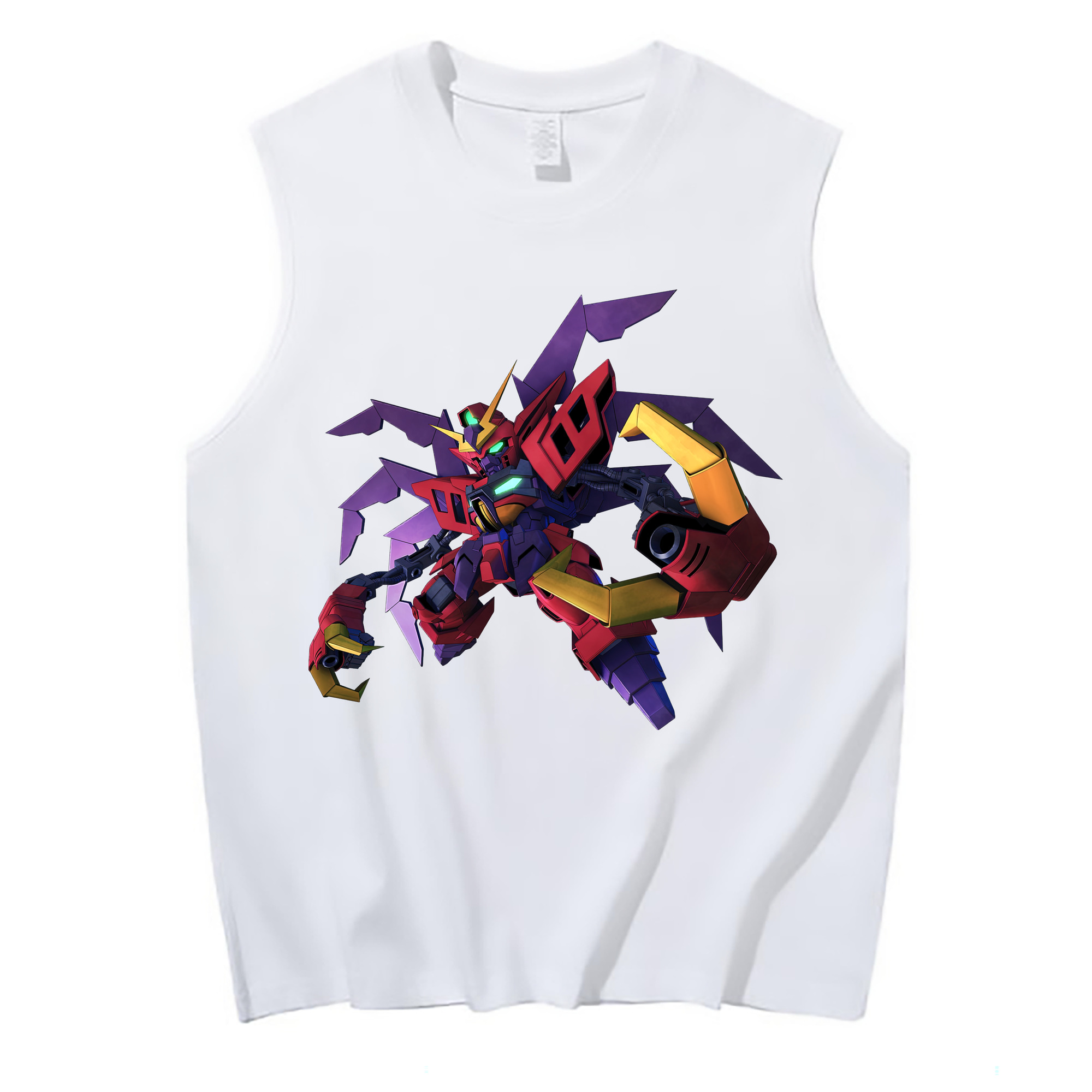 （画像用） 機動戦士ガンダム Mobile Suit Gundam コットン100％タンクトップ（フロントプリント）