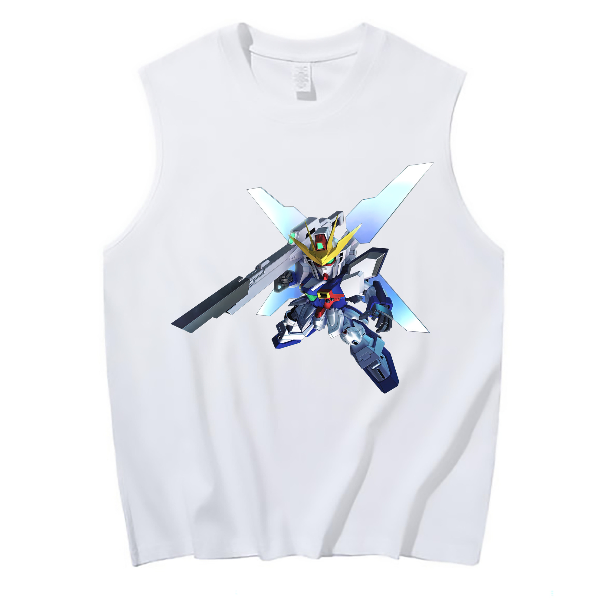 （画像用） 機動戦士ガンダム Mobile Suit Gundam コットン100％タンクトップ（フロントプリント）