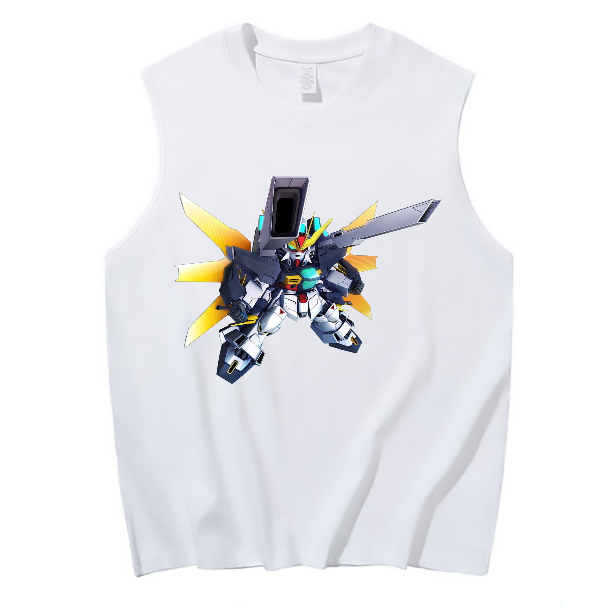 （画像用） 機動戦士ガンダム Mobile Suit Gundam コットン100％タンクトップ（フロントプリント）