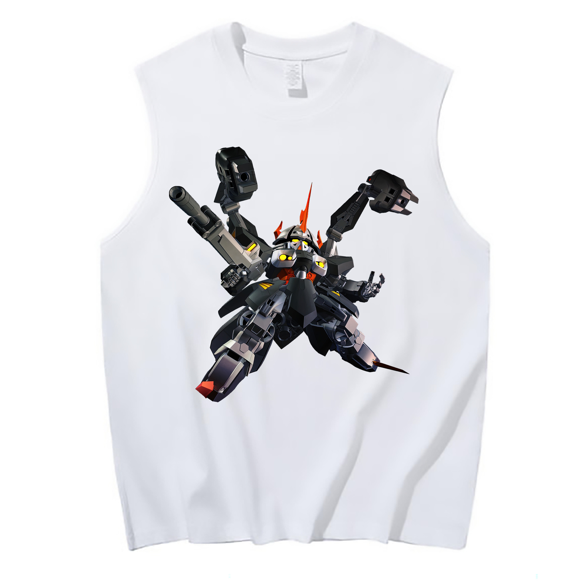 （画像用） 機動戦士ガンダム Mobile Suit Gundam コットン100％タンクトップ（フロントプリント）