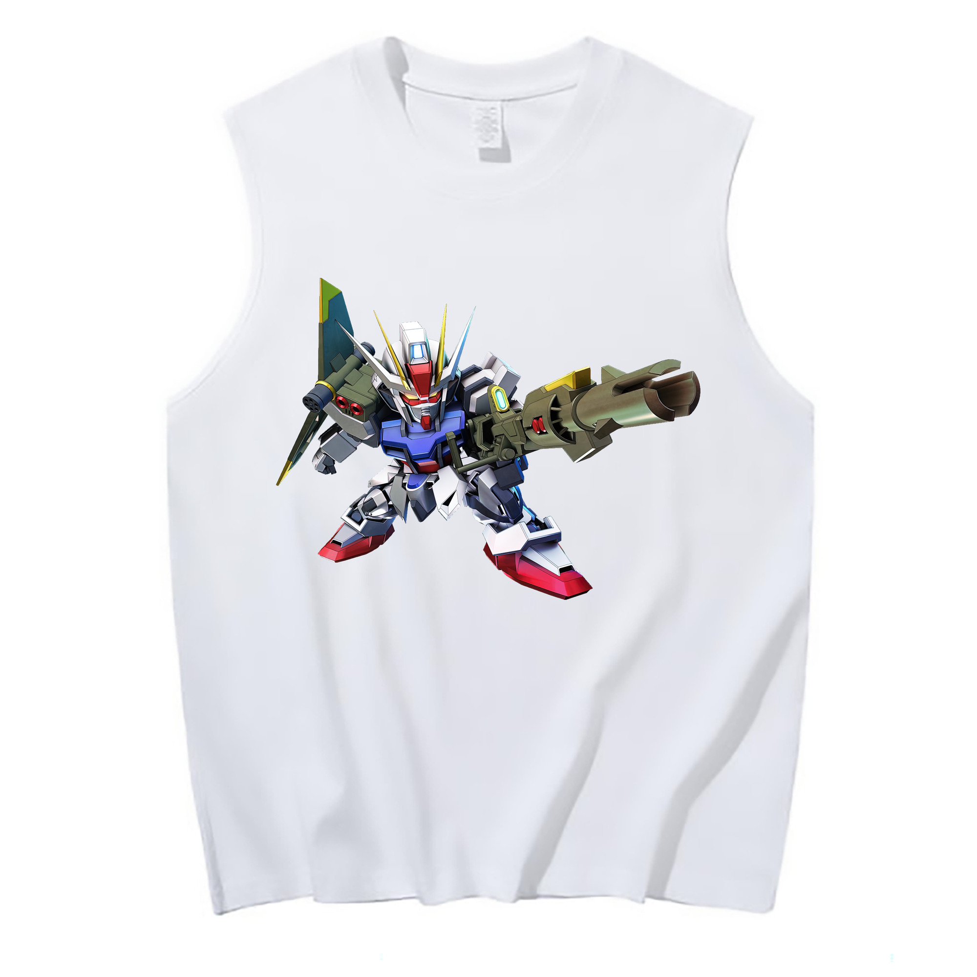 （画像用） 機動戦士ガンダム Mobile Suit Gundam コットン100％タンクトップ（フロントプリント）