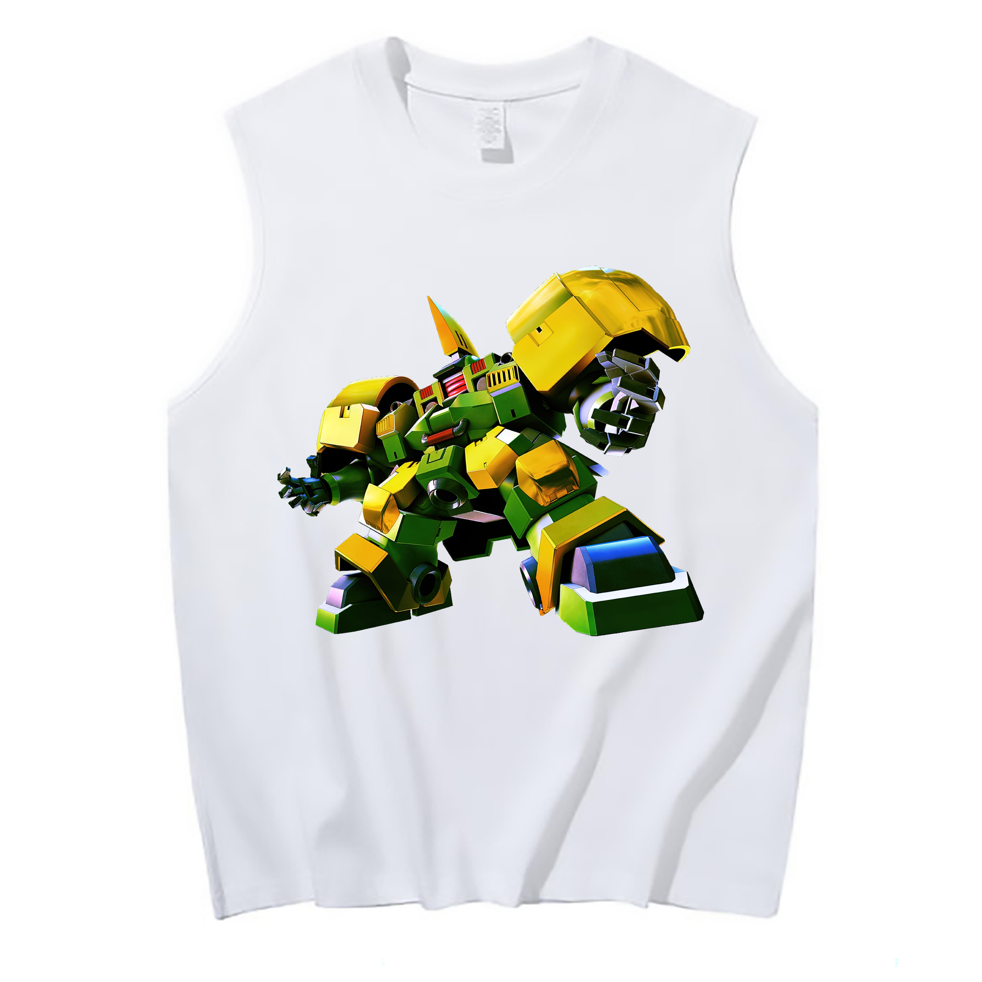（画像用） 機動戦士ガンダム Mobile Suit Gundam コットン100％タンクトップ（フロントプリント）