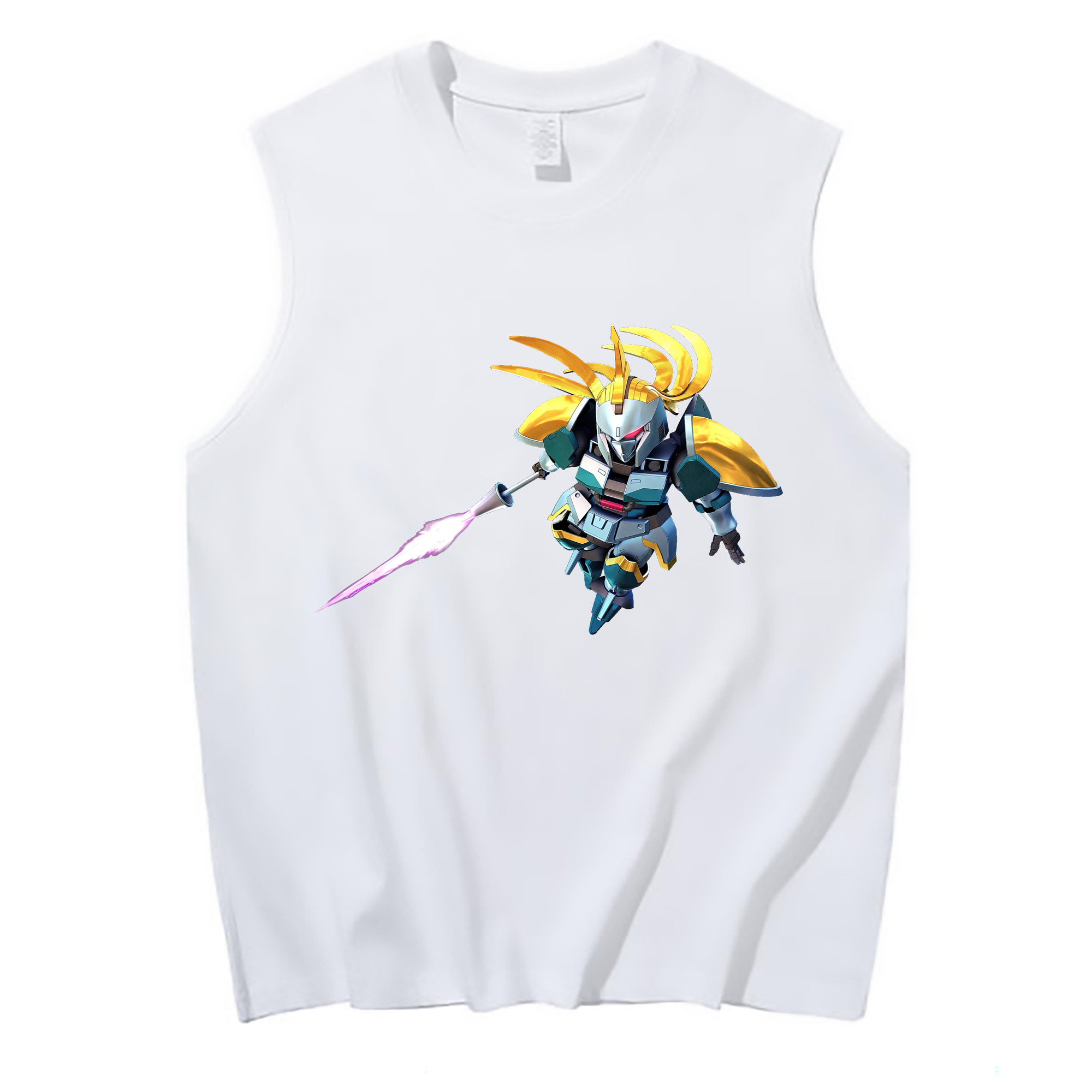（画像用） 機動戦士ガンダム Mobile Suit Gundam コットン100％タンクトップ（フロントプリント）