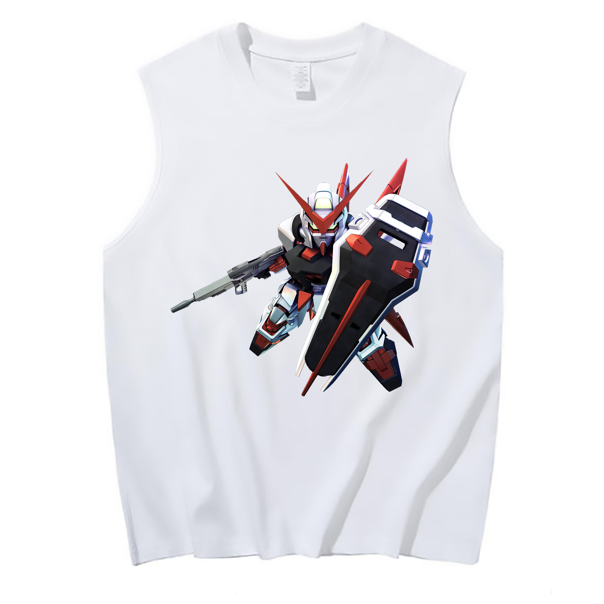 （画像用） 機動戦士ガンダム Mobile Suit Gundam コットン100％タンクトップ（フロントプリント）