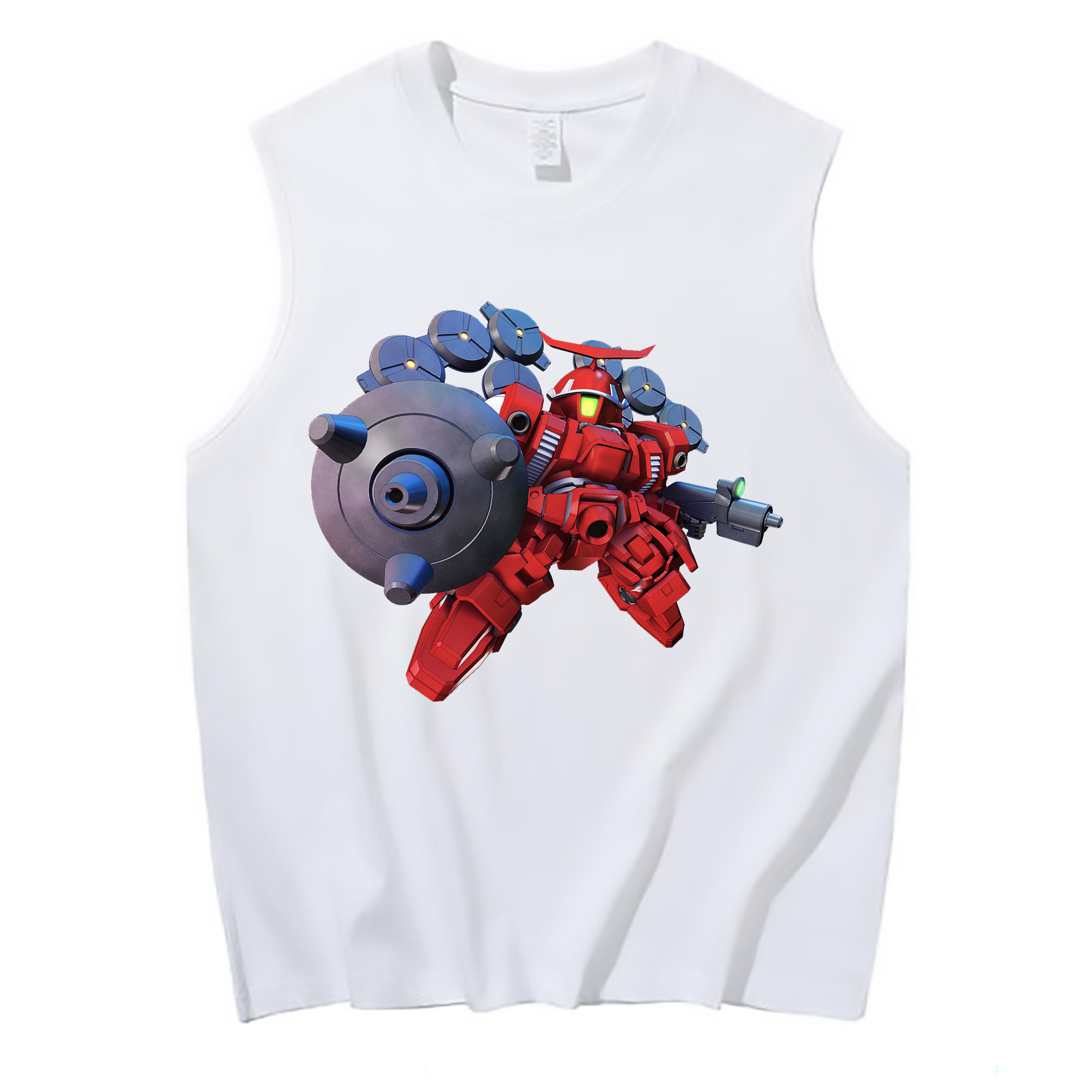 （画像用） 機動戦士ガンダム Mobile Suit Gundam コットン100％タンクトップ（フロントプリント）