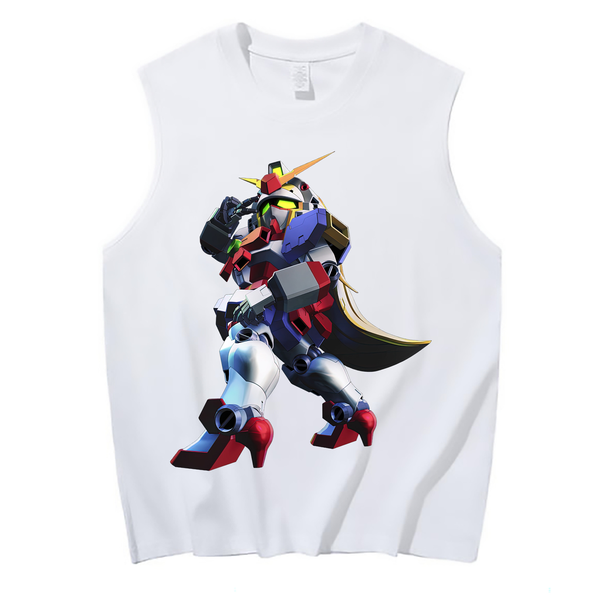 （画像用） 機動戦士ガンダム Mobile Suit Gundam コットン100％タンクトップ（フロントプリント）