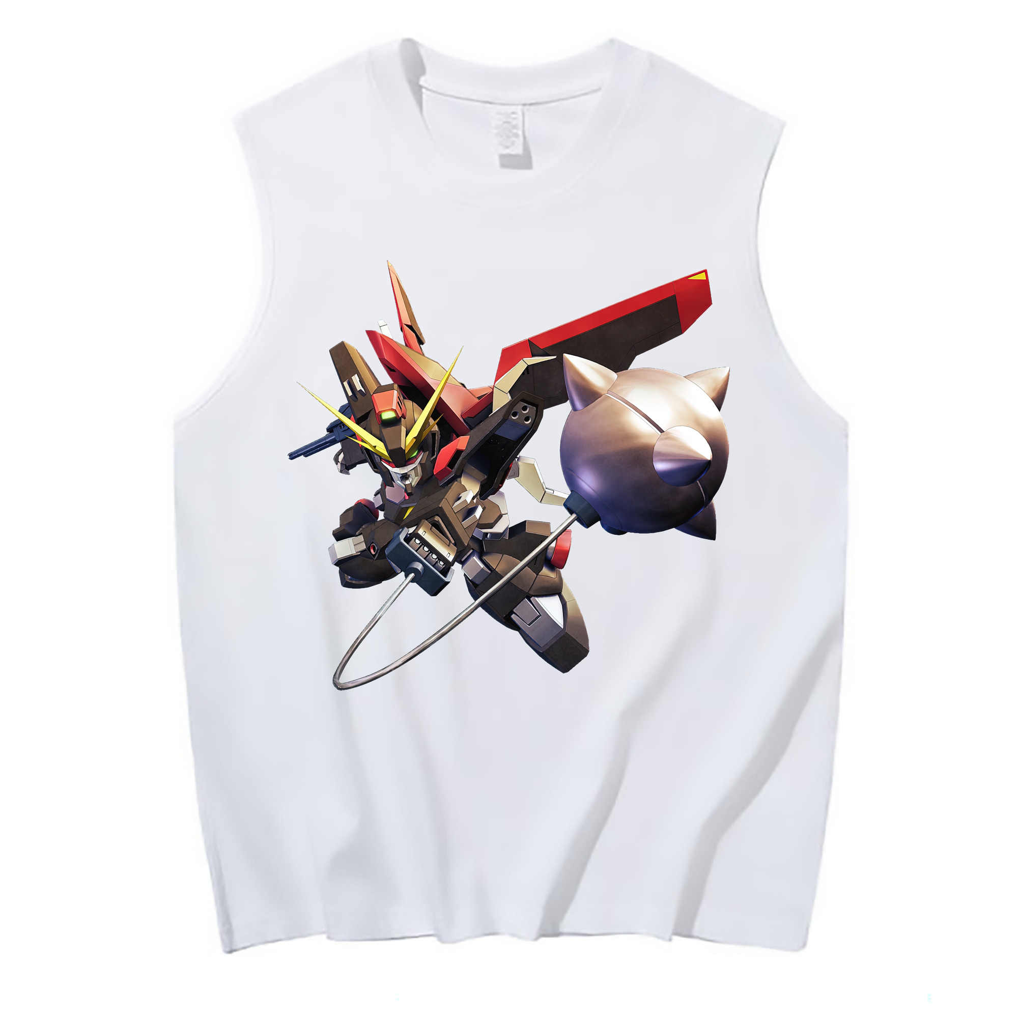（画像用） 機動戦士ガンダム Mobile Suit Gundam コットン100％タンクトップ（フロントプリント）